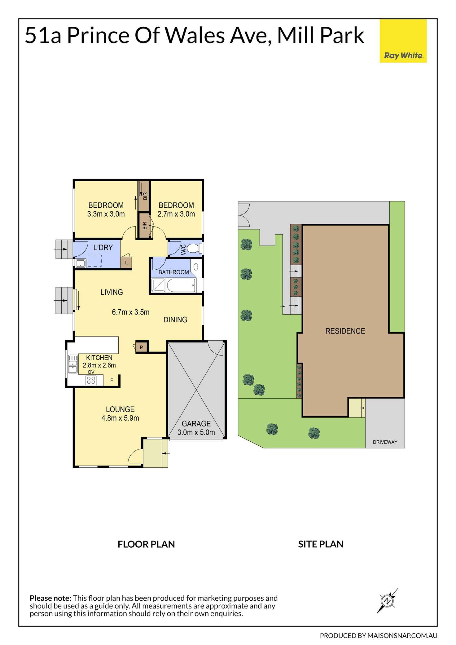 Floorplan of Homely unit listing, 1/51A Prince Of Wales Avenue, Mill Park VIC 3082