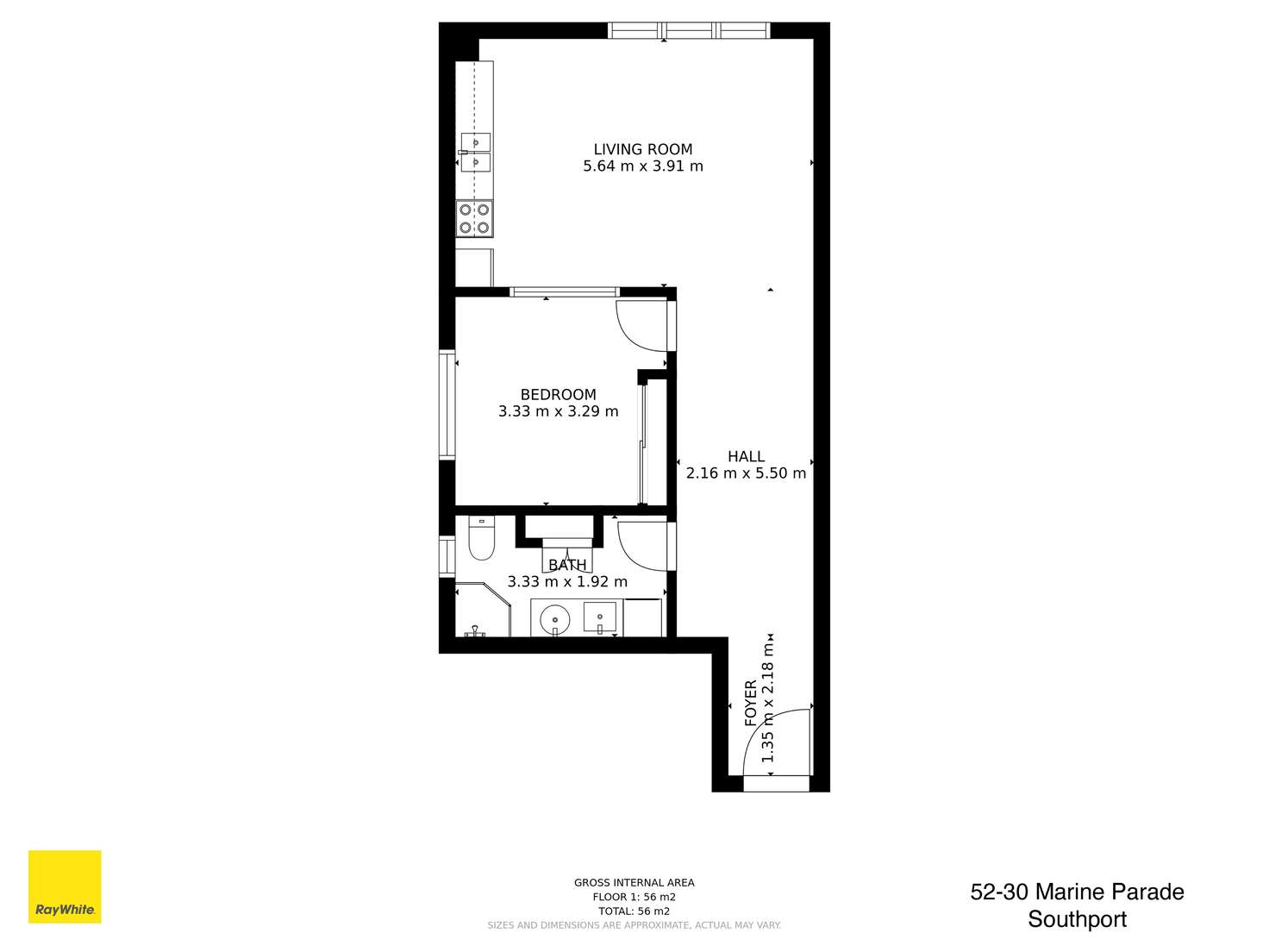 Floorplan of Homely apartment listing, 52/30 Marine Parade, Southport QLD 4215