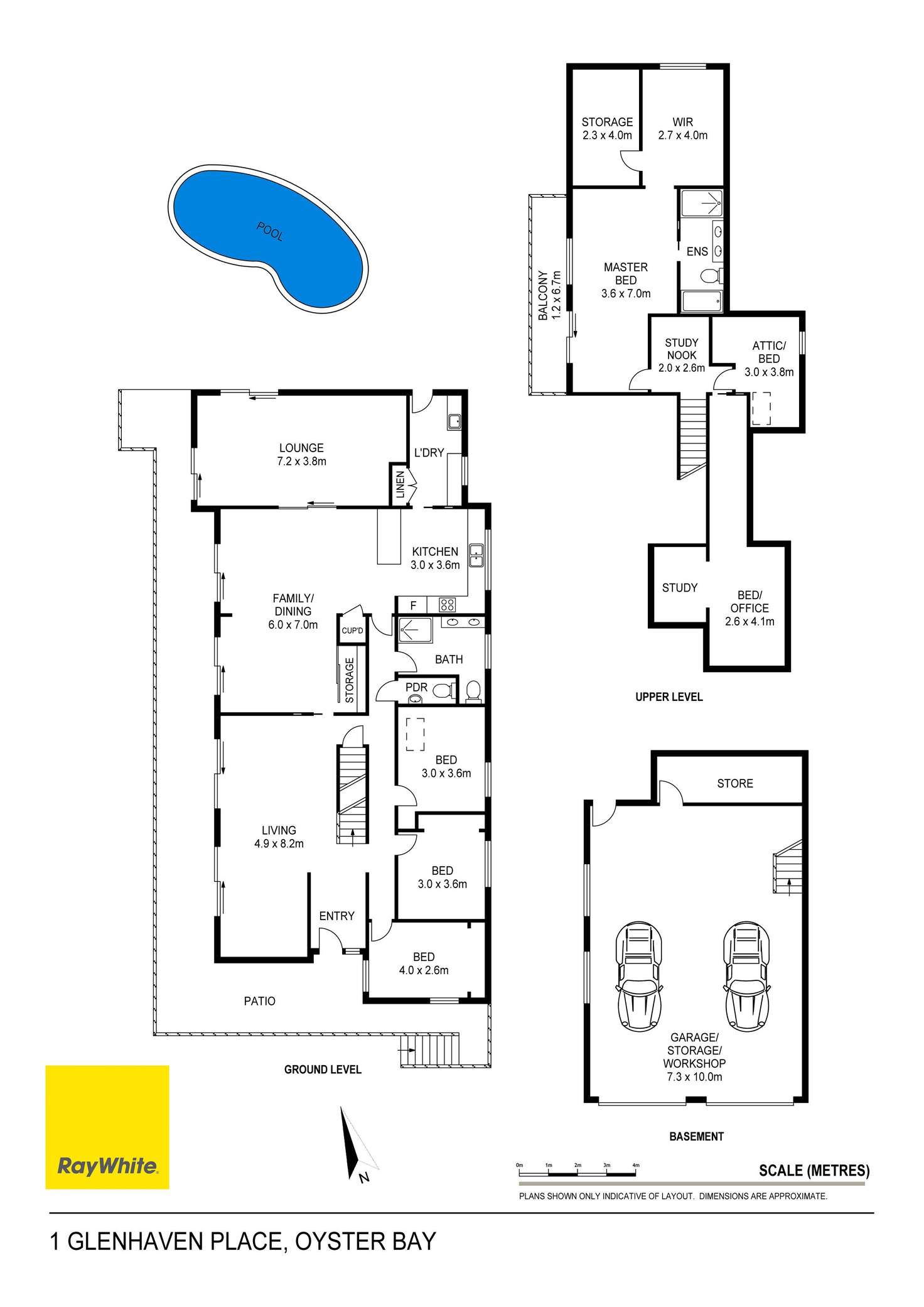 Floorplan of Homely house listing, 1 Glenhaven Place, Oyster Bay NSW 2225