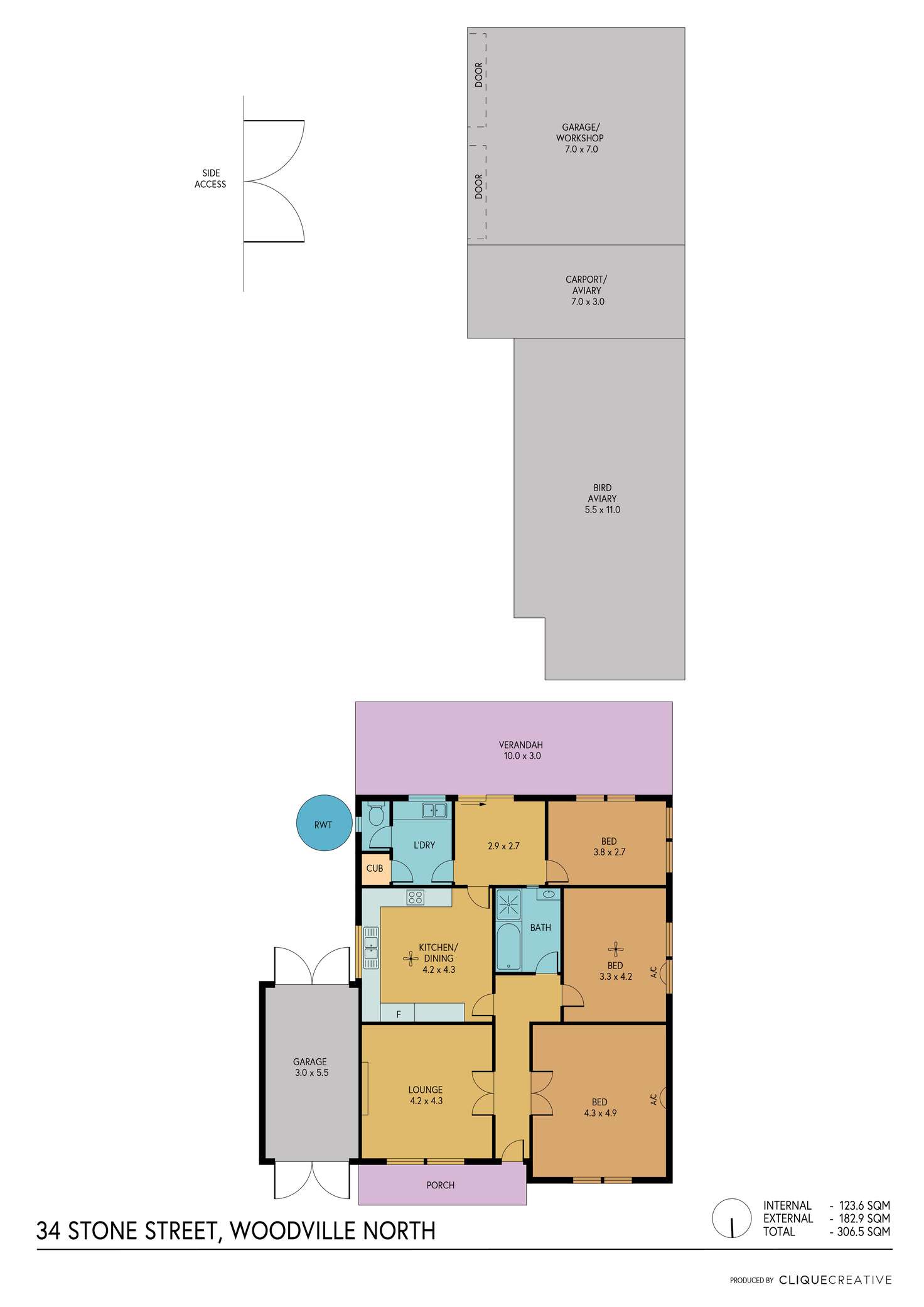 Floorplan of Homely house listing, 34 Stone Street, Woodville North SA 5012