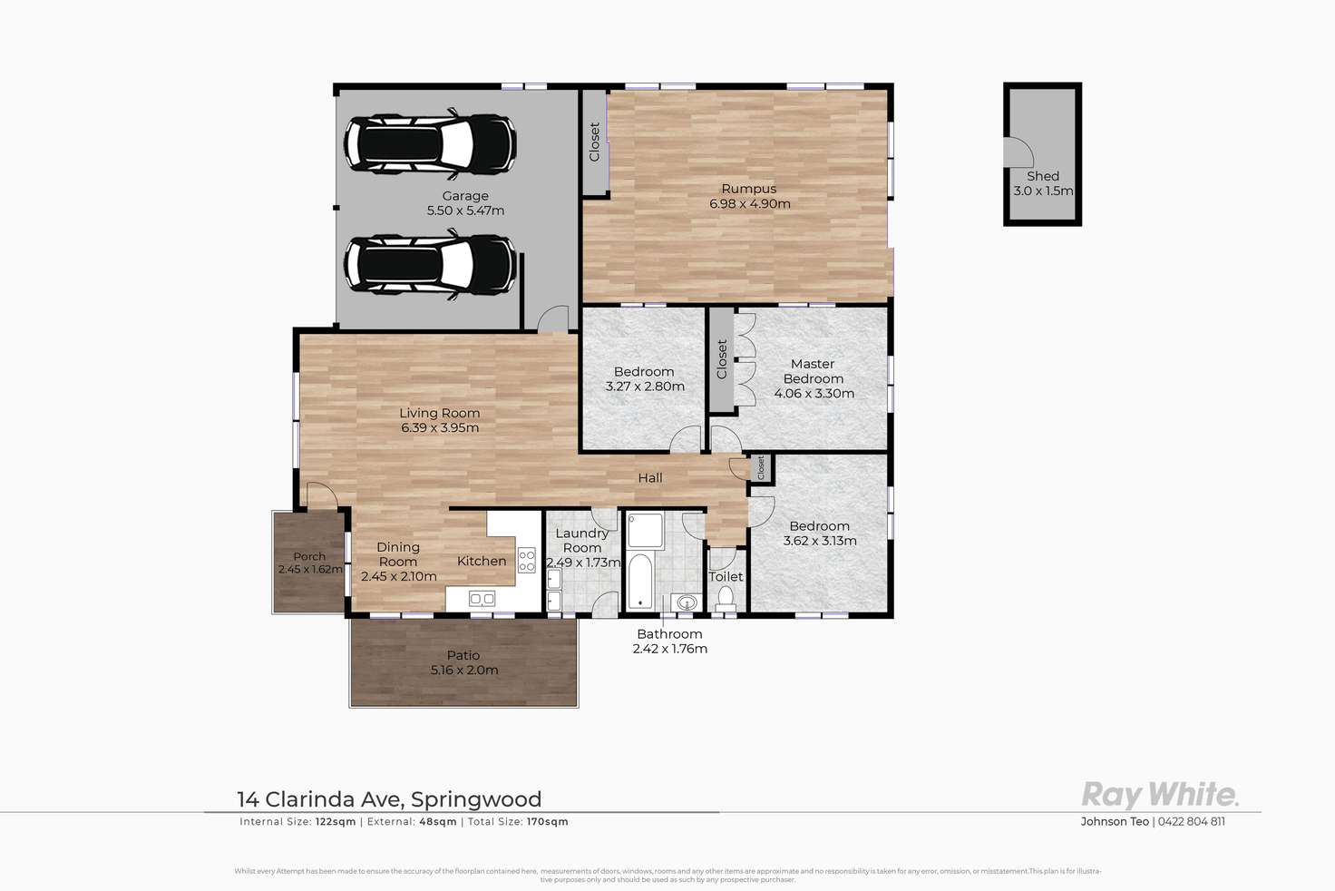 Floorplan of Homely house listing, 14 Clarinda Avenue, Springwood QLD 4127