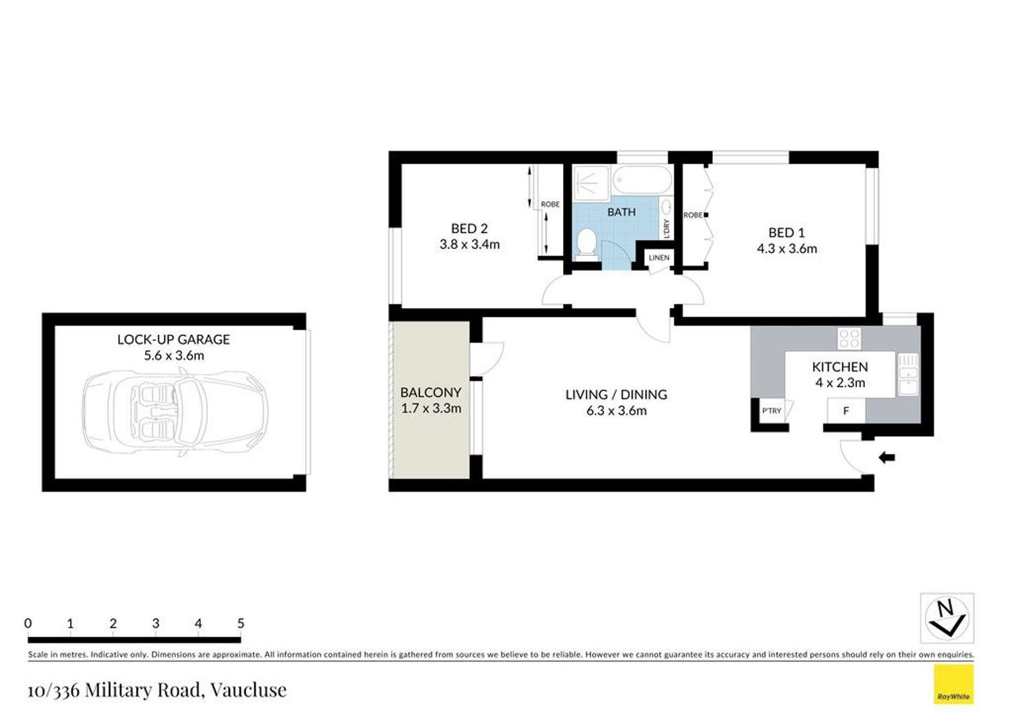 Floorplan of Homely apartment listing, 10/336 Military Road, Vaucluse NSW 2030
