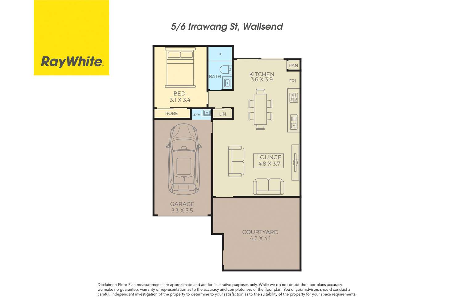 Floorplan of Homely unit listing, 5/6 Irrawang Street, Wallsend NSW 2287