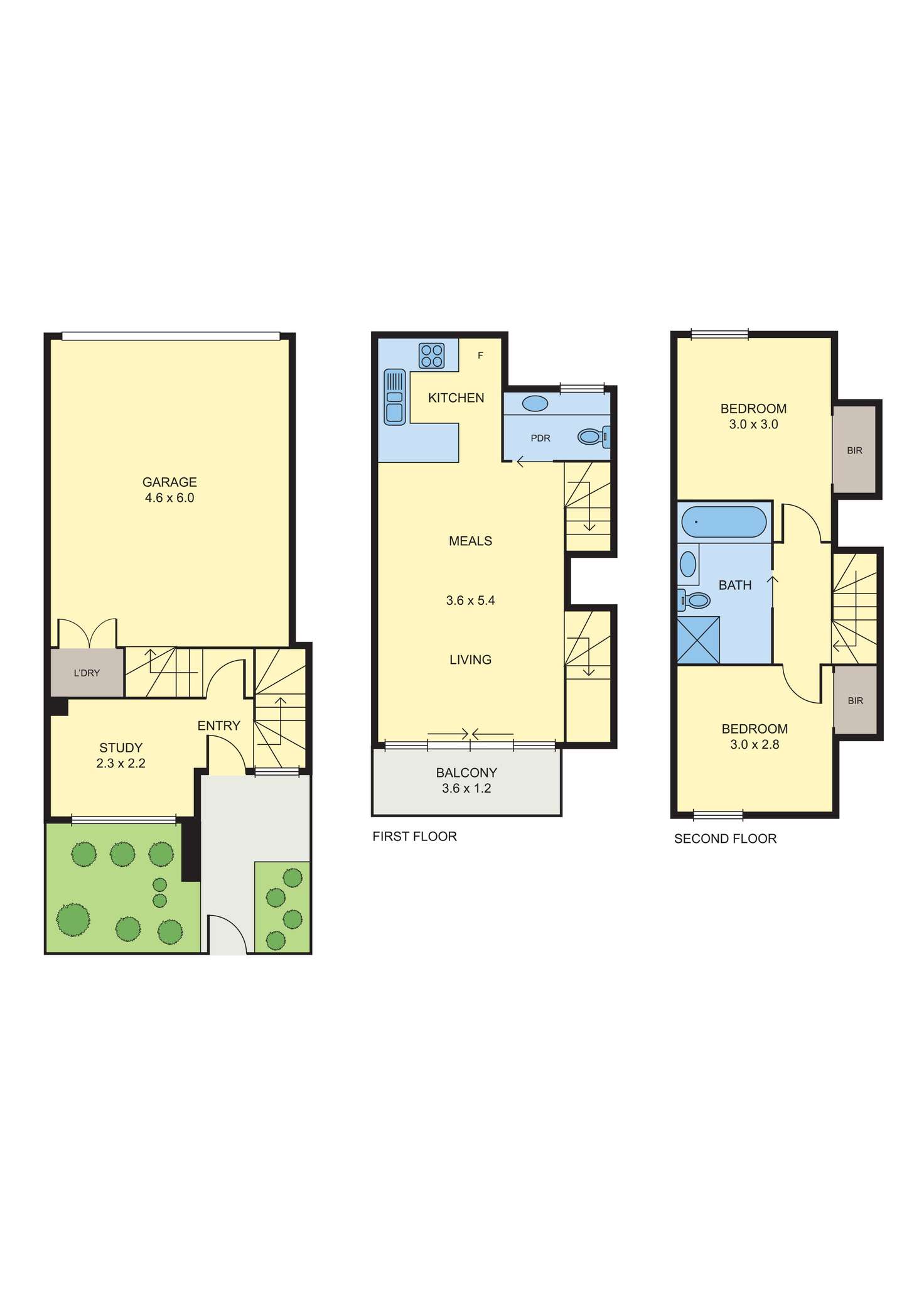 Floorplan of Homely townhouse listing, 806 Sydney Road, Coburg North VIC 3058