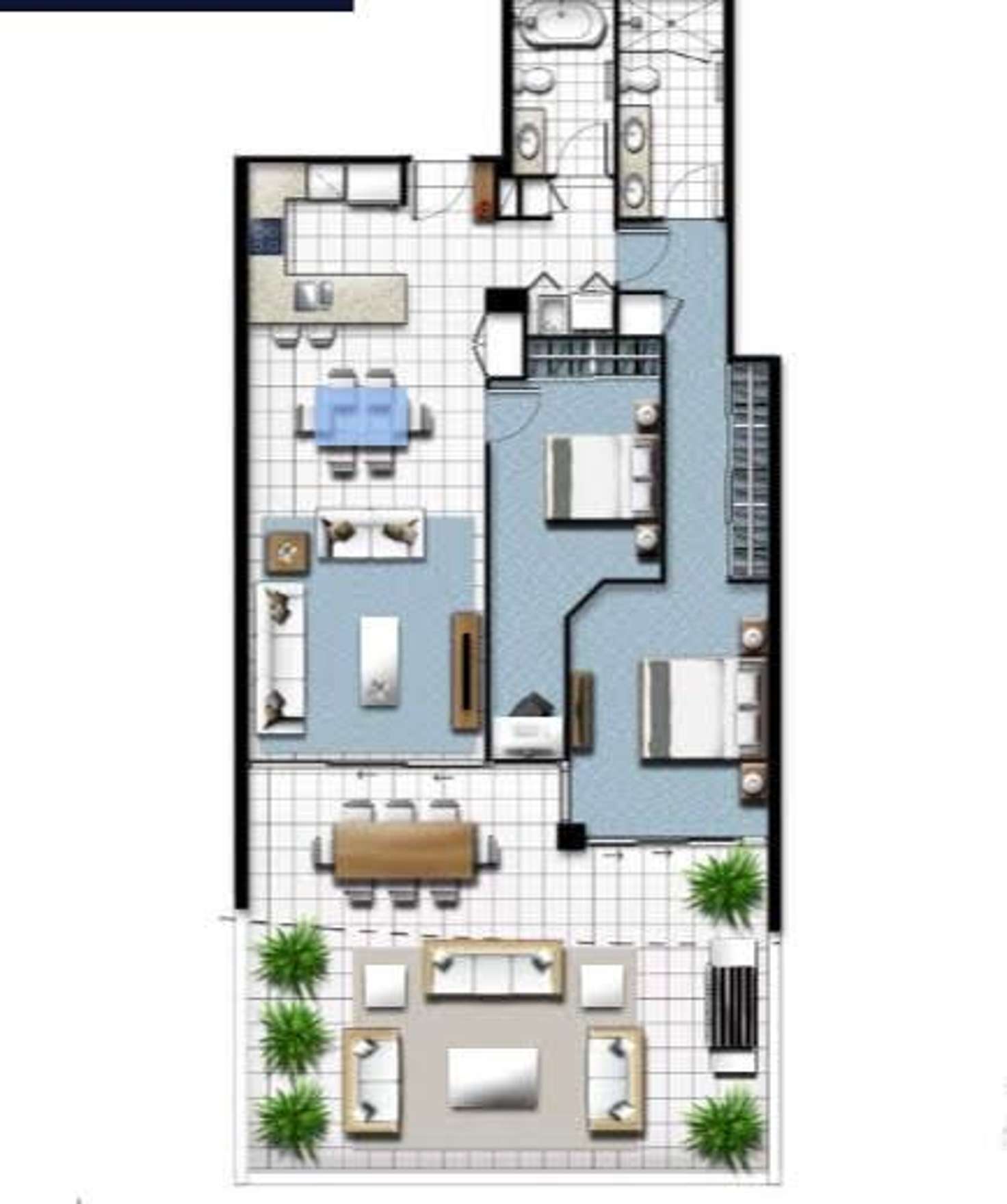 Floorplan of Homely apartment listing, 2109/5 Harbour Side Court, Biggera Waters QLD 4216