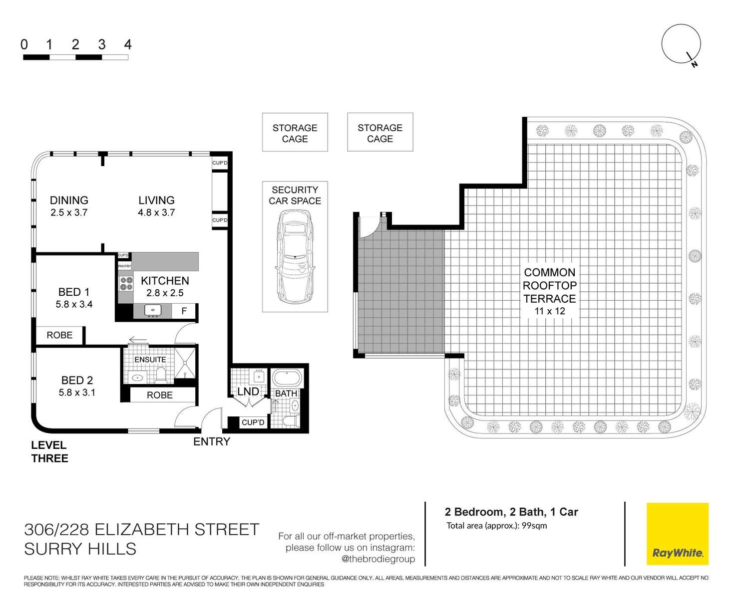 Floorplan of Homely apartment listing, 306/228 Elizabeth Street, Surry Hills NSW 2010