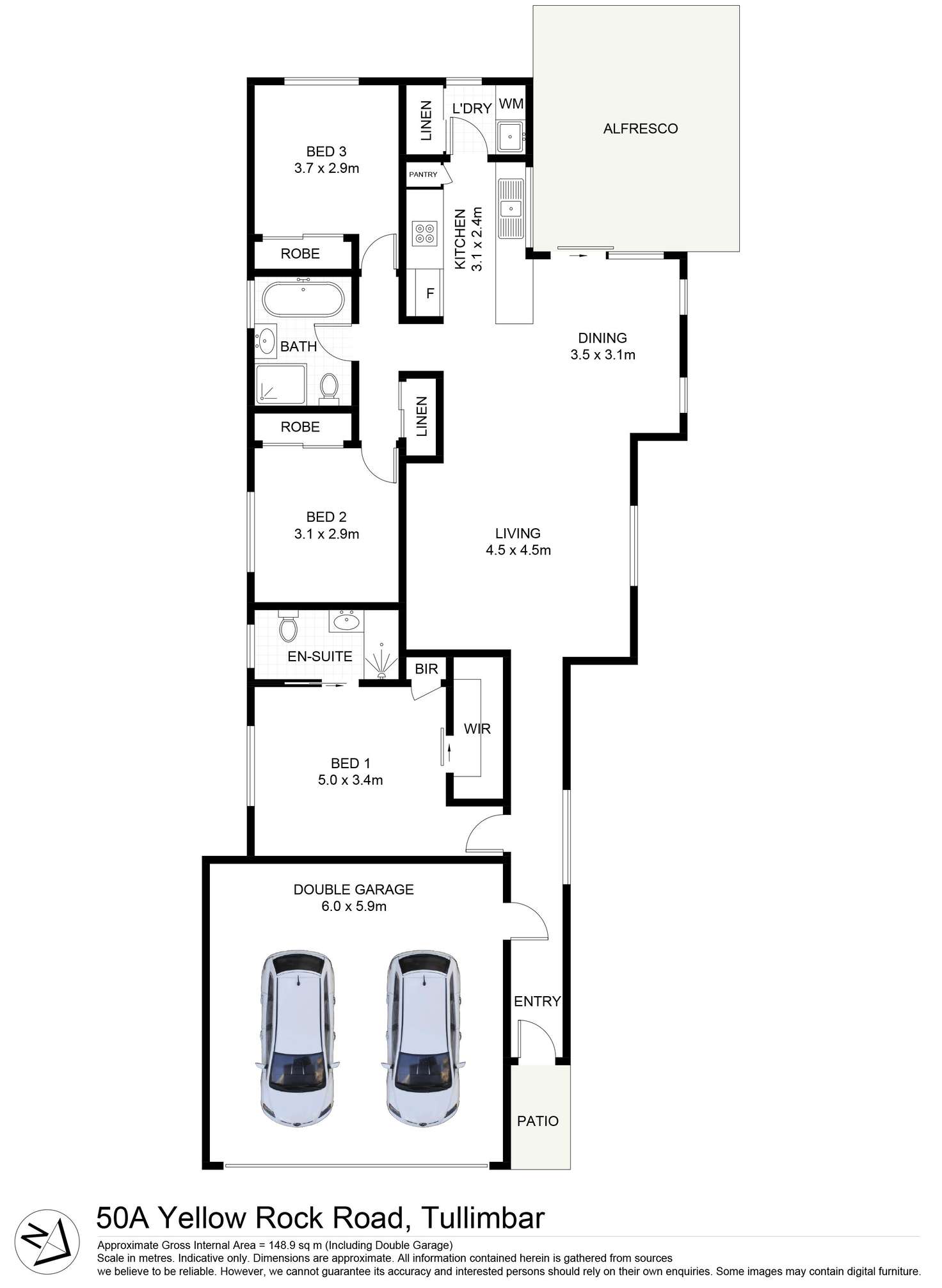 Floorplan of Homely house listing, 50A Yellow Rock Road, Tullimbar NSW 2527