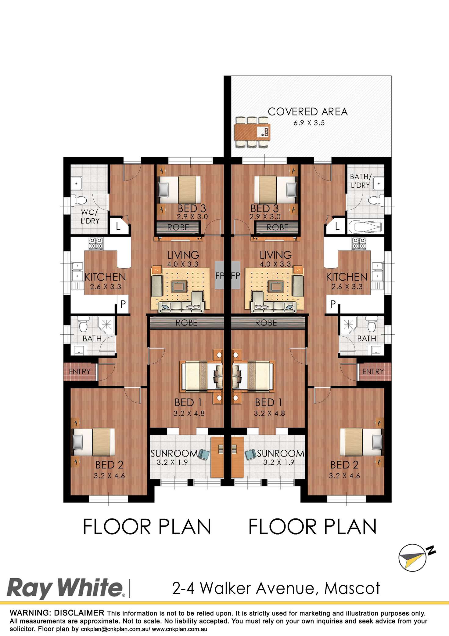 Floorplan of Homely house listing, 2 Walker Avenue, Mascot NSW 2020