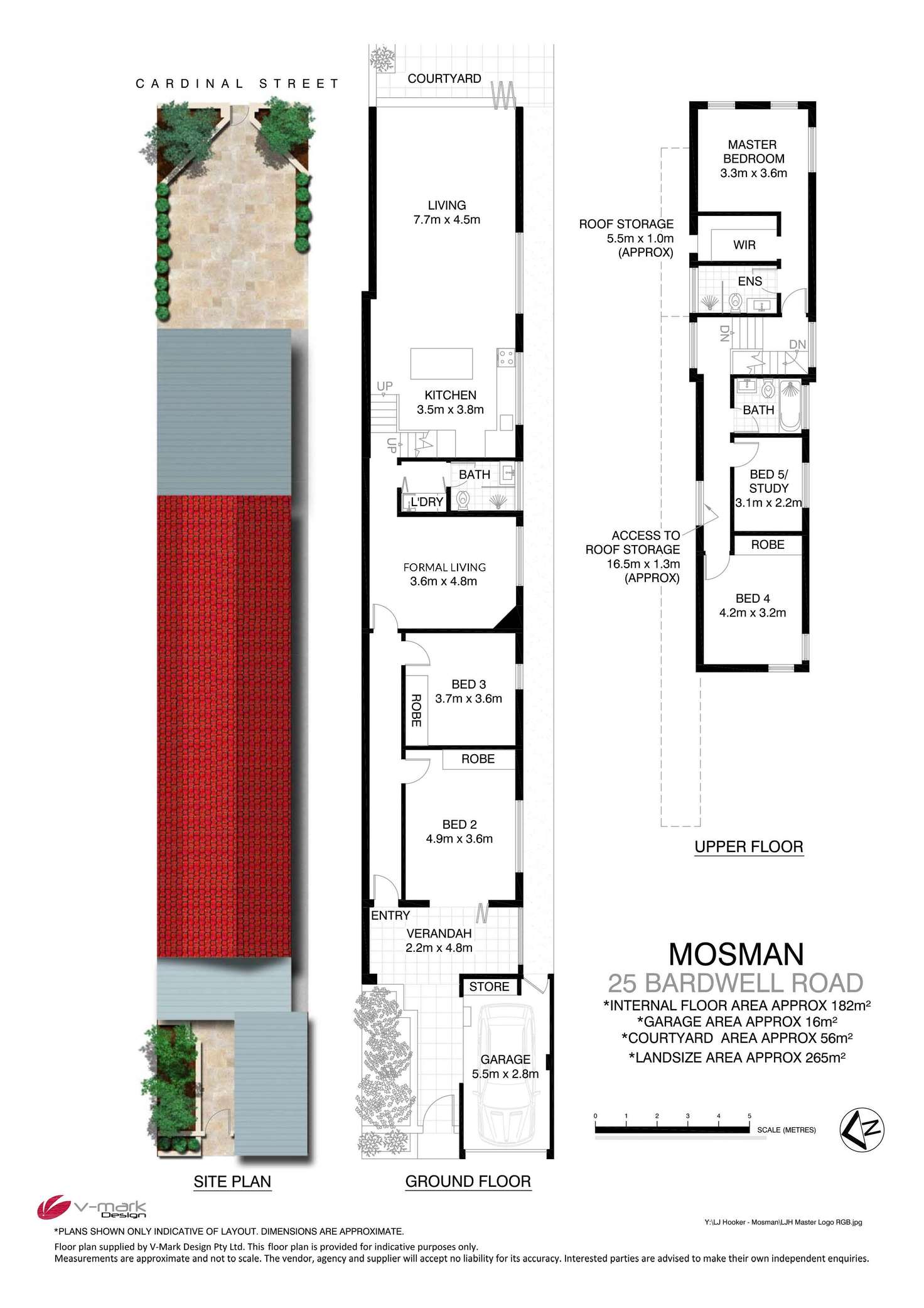 Floorplan of Homely semiDetached listing, 25 Bardwell Road, Mosman NSW 2088