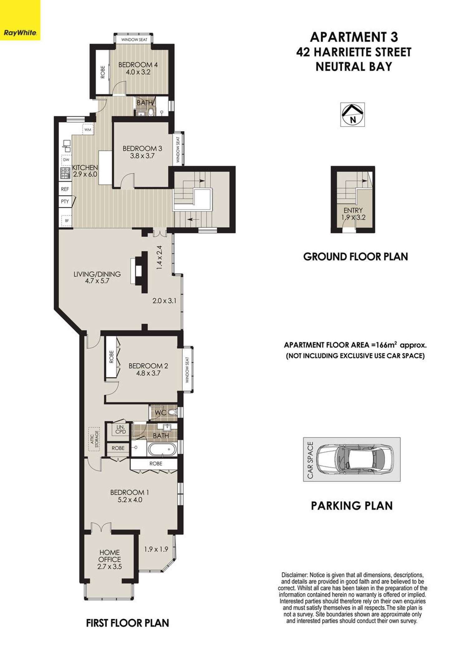 Floorplan of Homely apartment listing, 3/42 Harriette Street, Neutral Bay NSW 2089