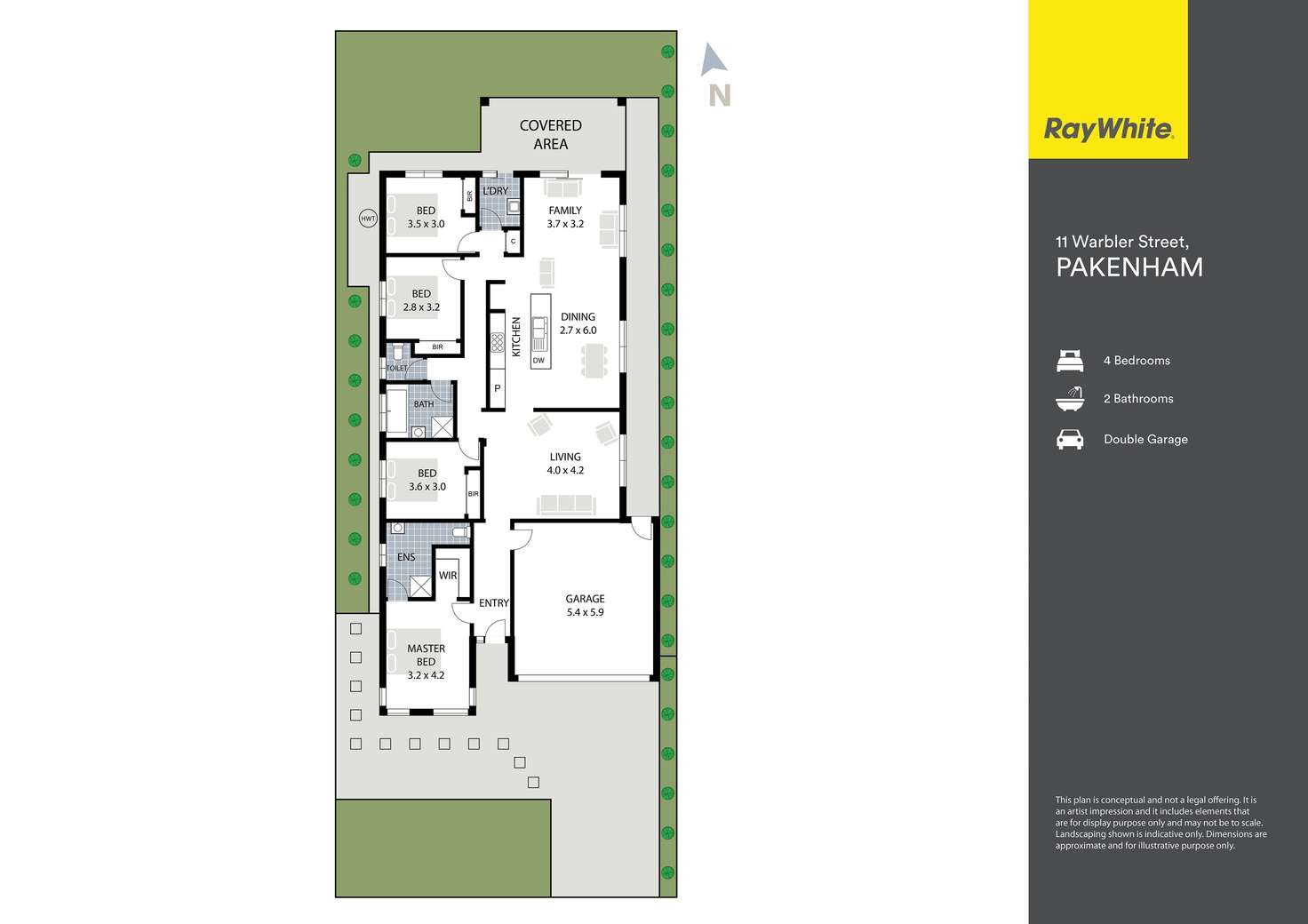 Floorplan of Homely house listing, 11 Warbler Street, Pakenham VIC 3810