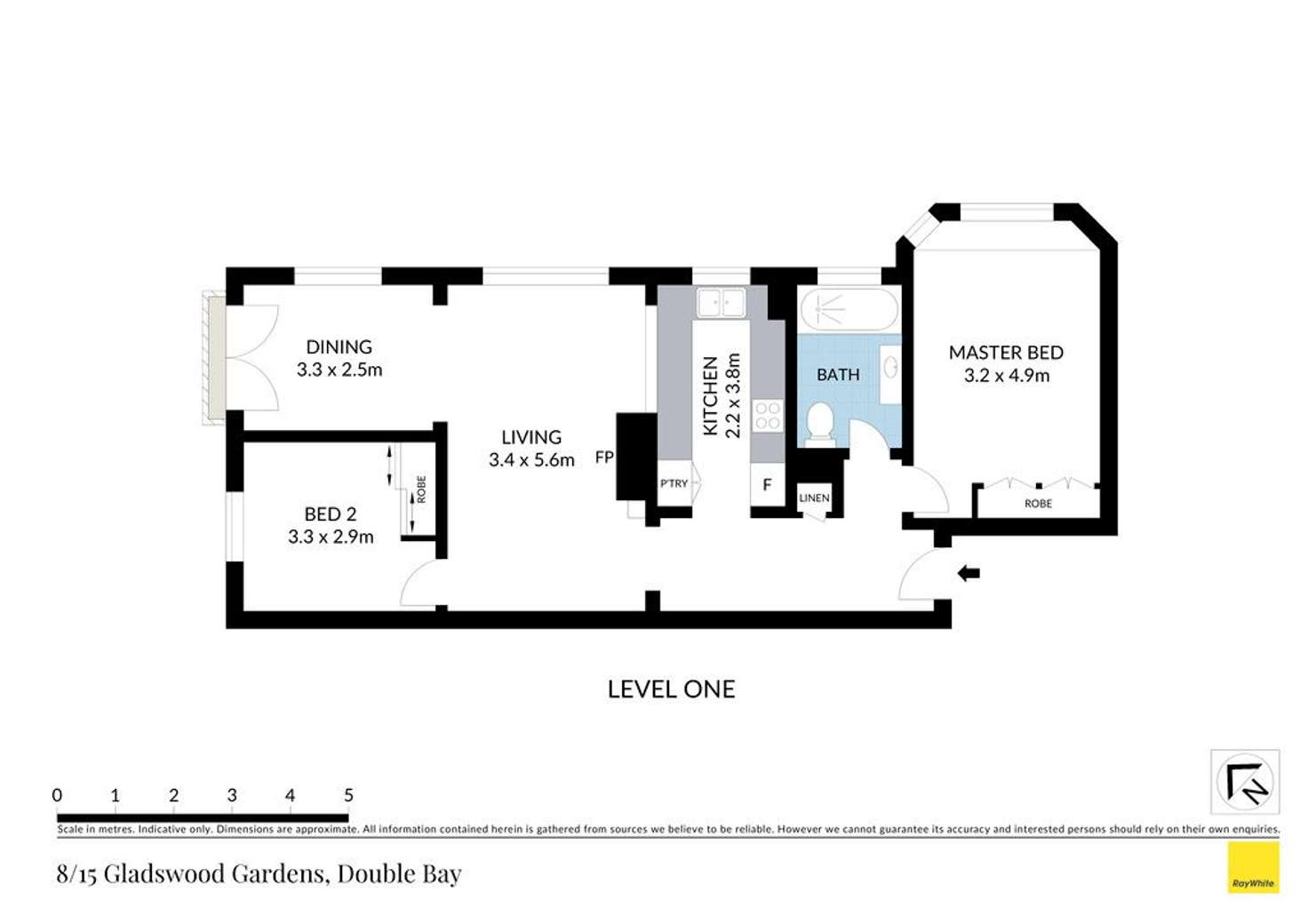 Floorplan of Homely apartment listing, 8/15 Gladswood Gardens, Double Bay NSW 2028