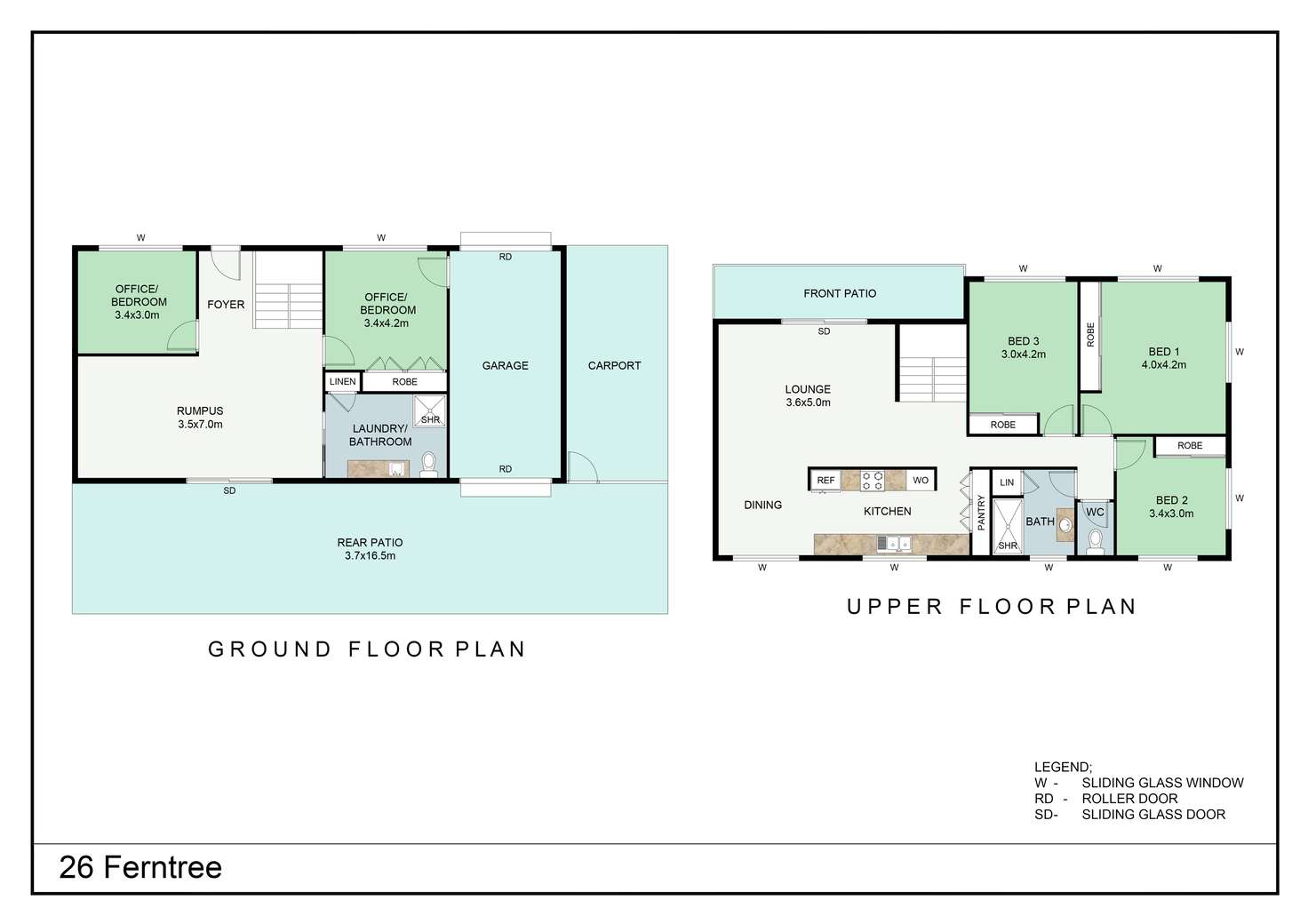 Floorplan of Homely house listing, 26 Ferntree Street, Kirwan QLD 4817