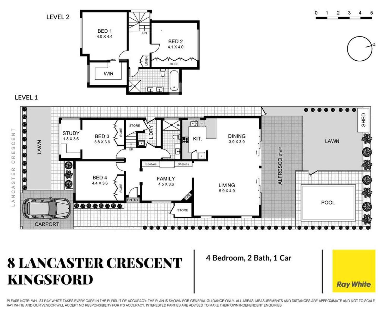Floorplan of Homely house listing, 8 Lancaster Crescent, Kingsford NSW 2032