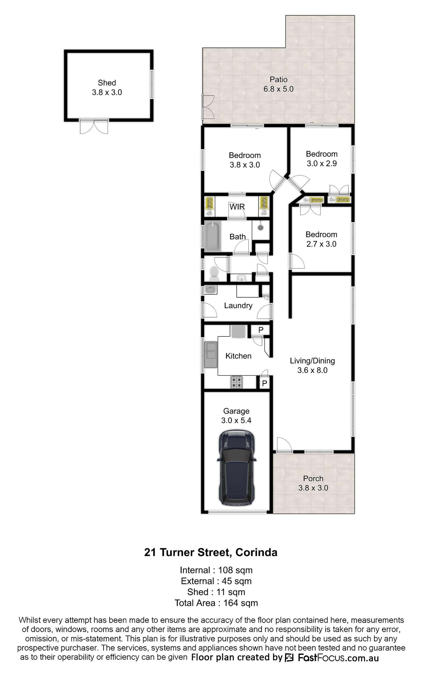 Floorplan of Homely house listing, 21 Turner Street, Corinda QLD 4075