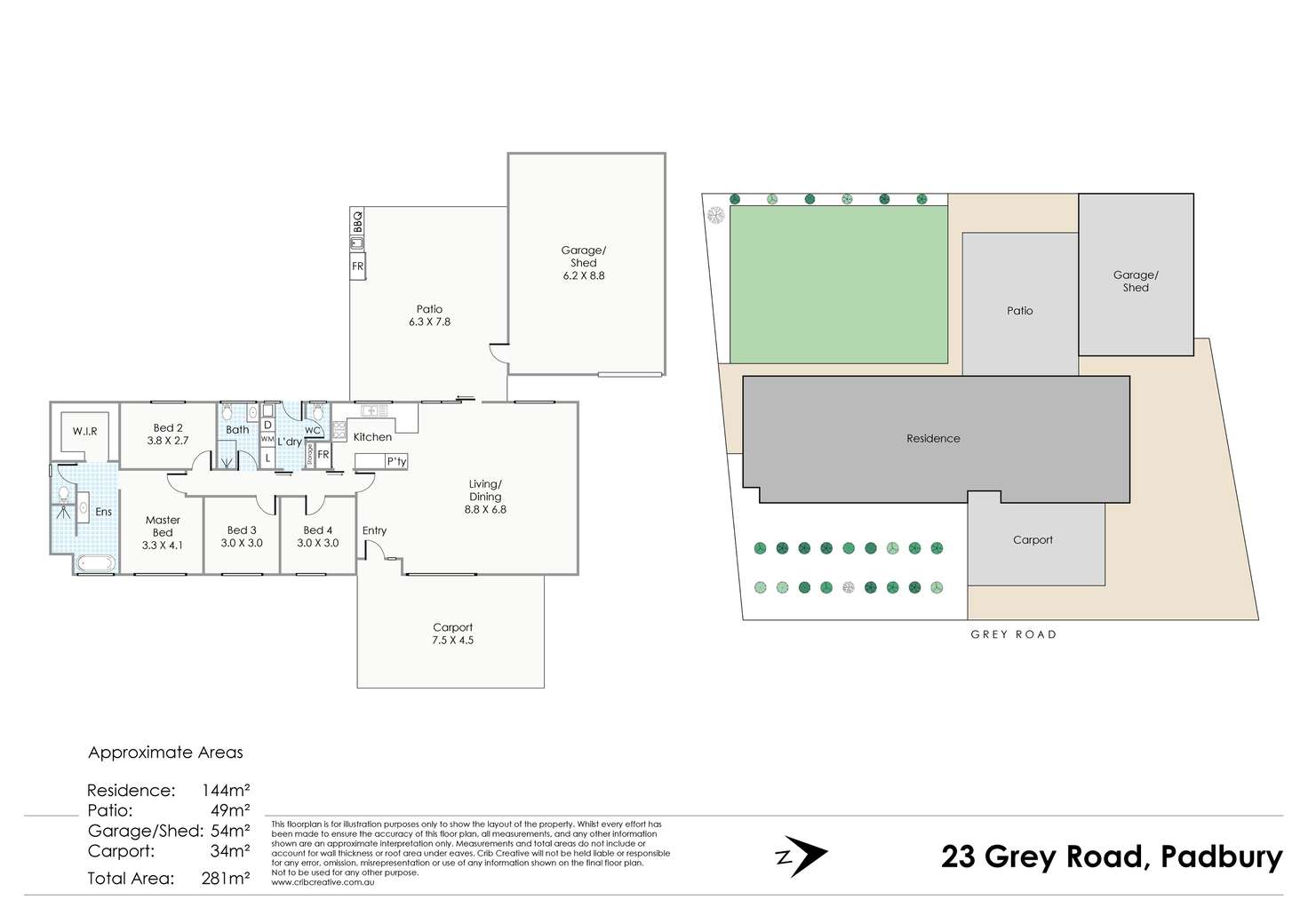Floorplan of Homely house listing, 23 Grey Road, Padbury WA 6025