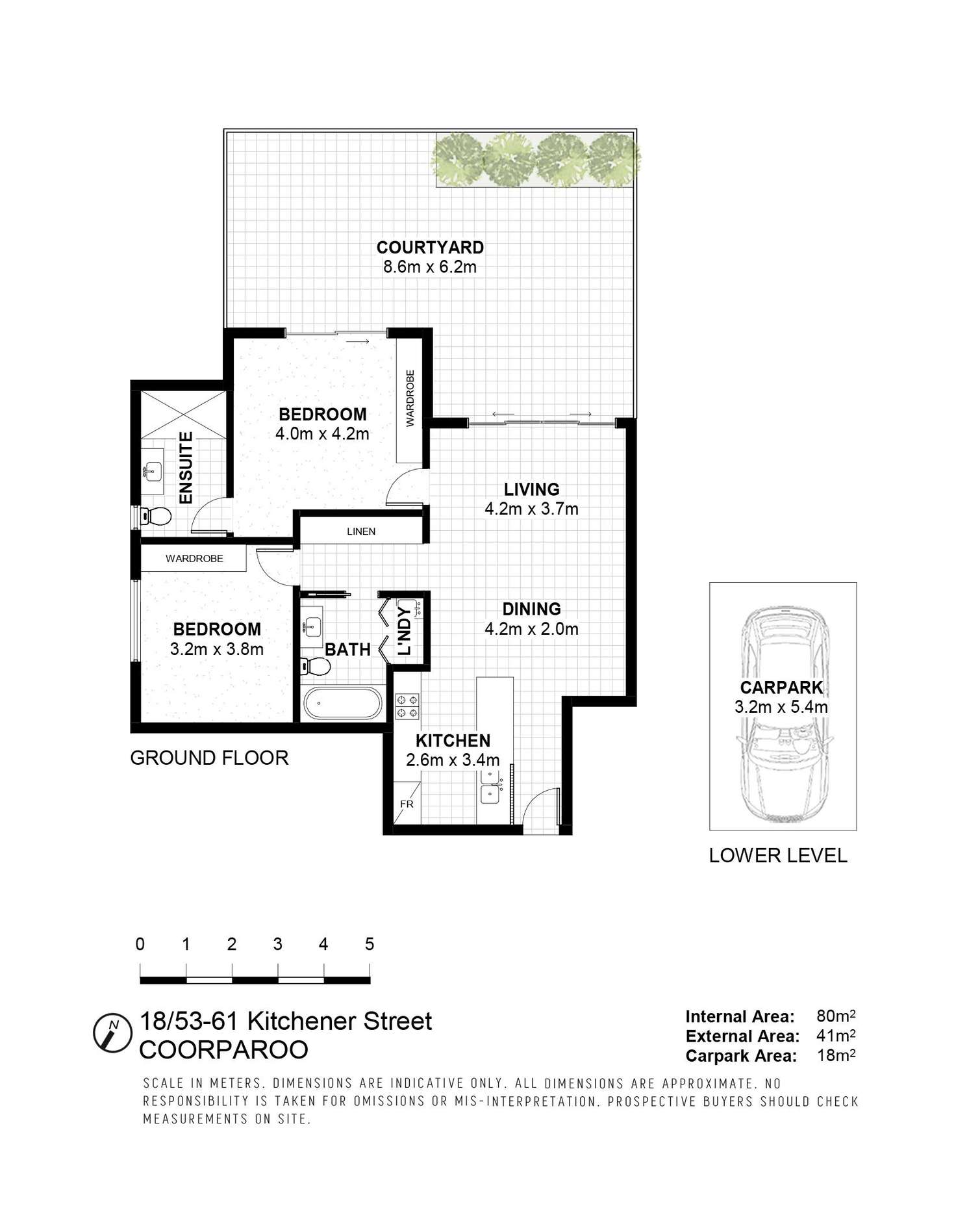 Floorplan of Homely unit listing, 18/53-61 Kitchener Street, Coorparoo QLD 4151