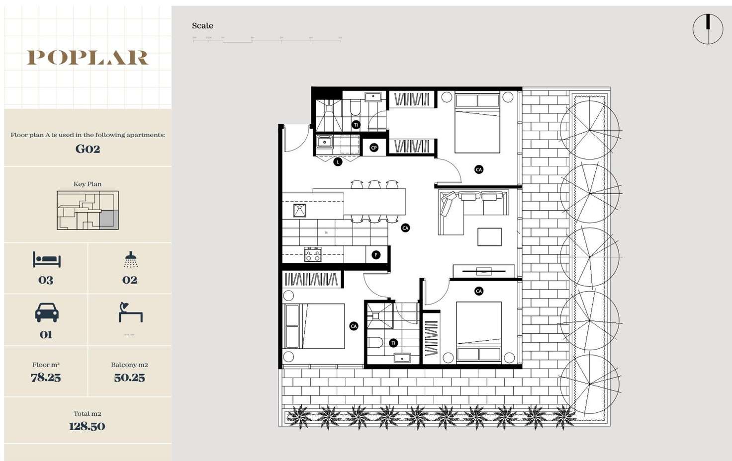 Floorplan of Homely apartment listing, G02/17 Poplar Street, Box Hill VIC 3128