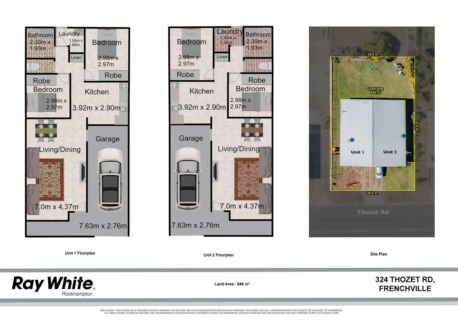 Floorplan of Homely semiDetached listing, 324 Thozet Road, Frenchville QLD 4701