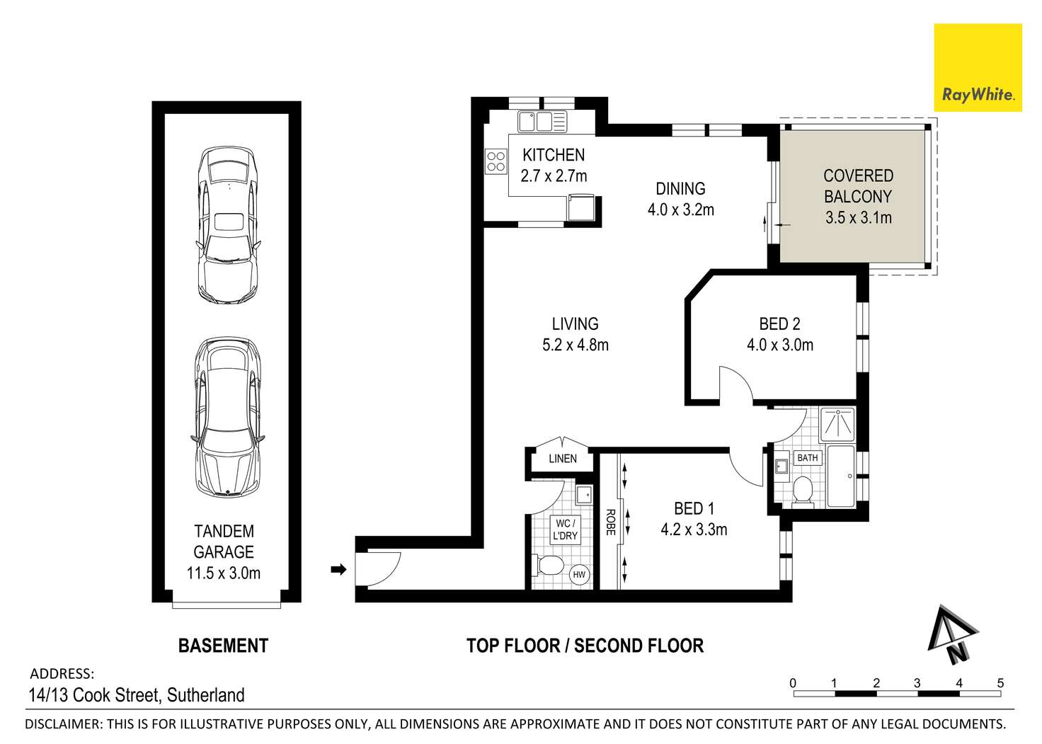 Floorplan of Homely unit listing, 14/13-17 Cook Street, Sutherland NSW 2232