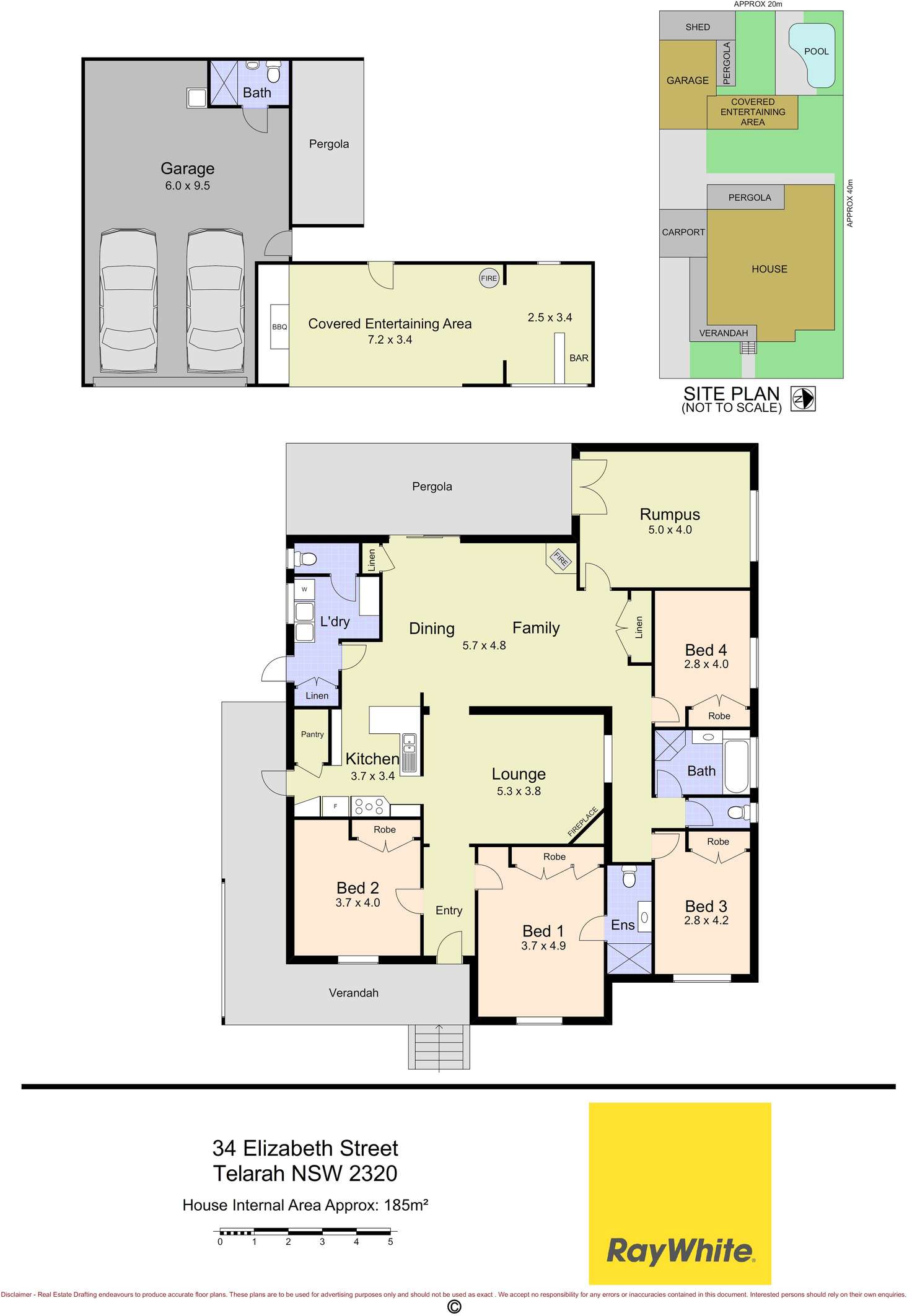 Floorplan of Homely house listing, 34 Elizabeth Street, Telarah NSW 2320