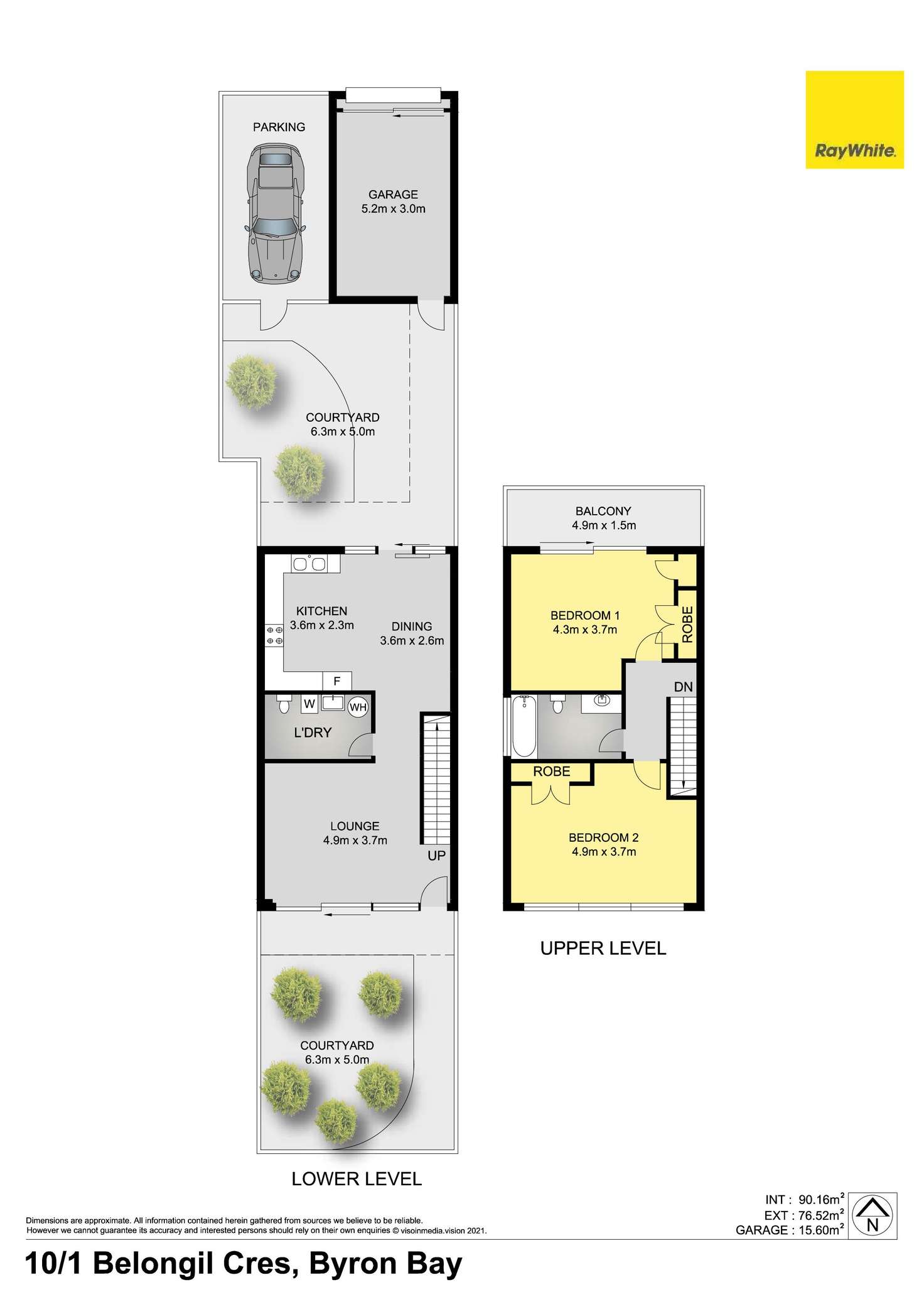 Floorplan of Homely townhouse listing, 10/1 Belongil Crescent, Byron Bay NSW 2481