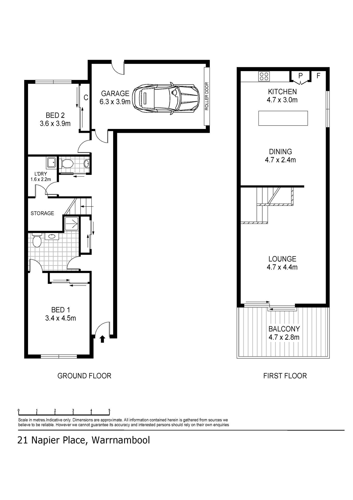 Floorplan of Homely house listing, 21 Napier Place, Warrnambool VIC 3280