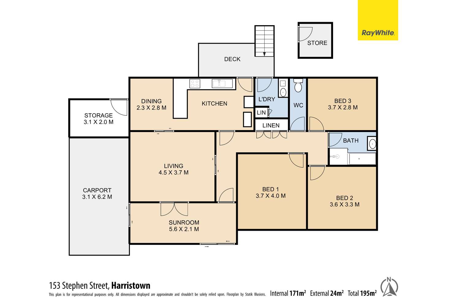 Floorplan of Homely house listing, 153 Stephen Street, Harristown QLD 4350