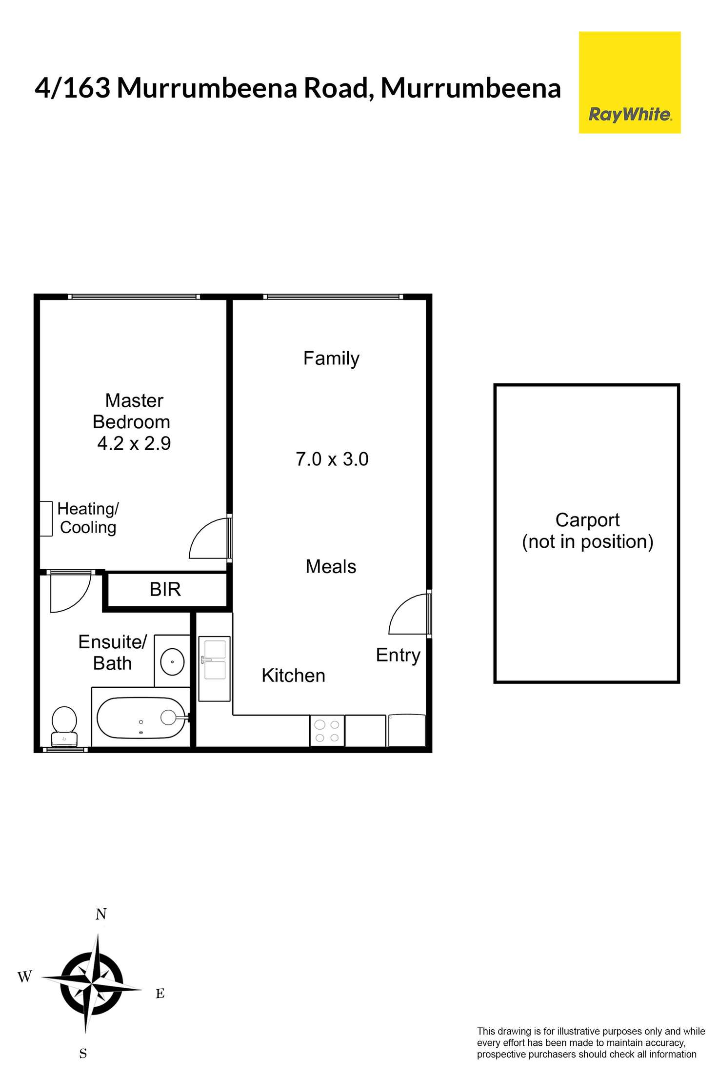 Floorplan of Homely apartment listing, 4/163 Murrumbeena Road, Murrumbeena VIC 3163