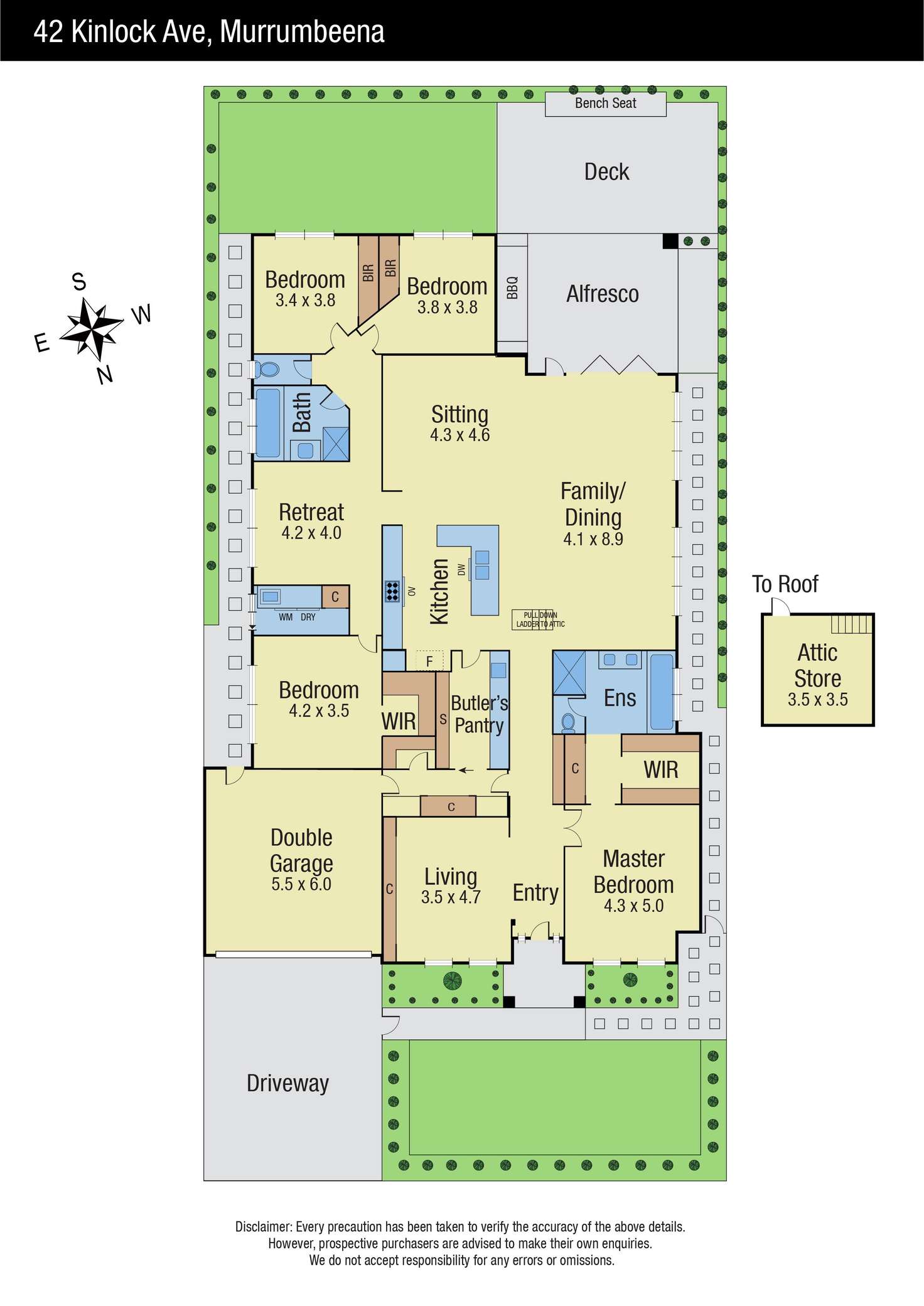 Floorplan of Homely house listing, 42 Kinlock Avenue, Murrumbeena VIC 3163