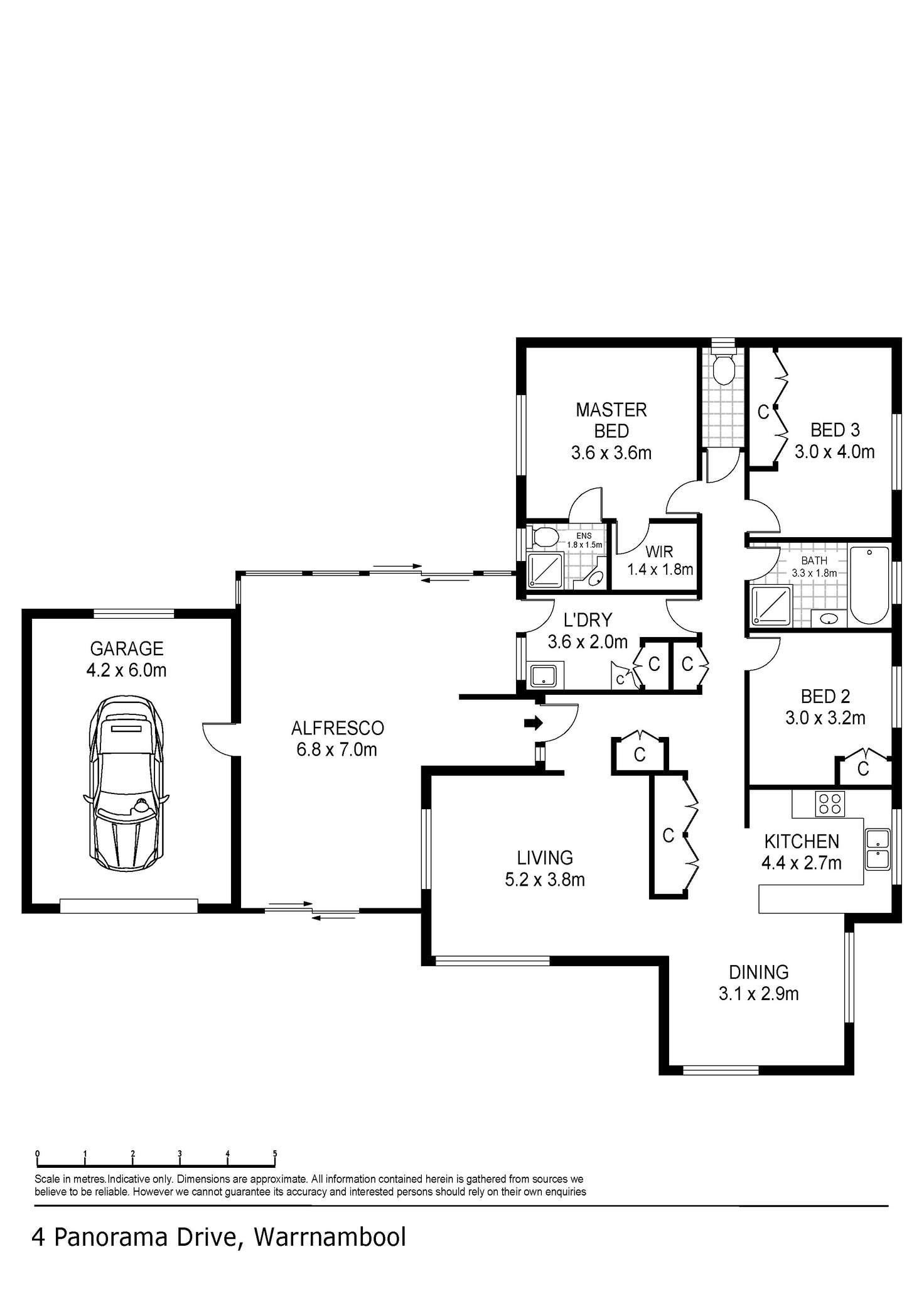 Floorplan of Homely house listing, 4 Panorama Avenue, Warrnambool VIC 3280