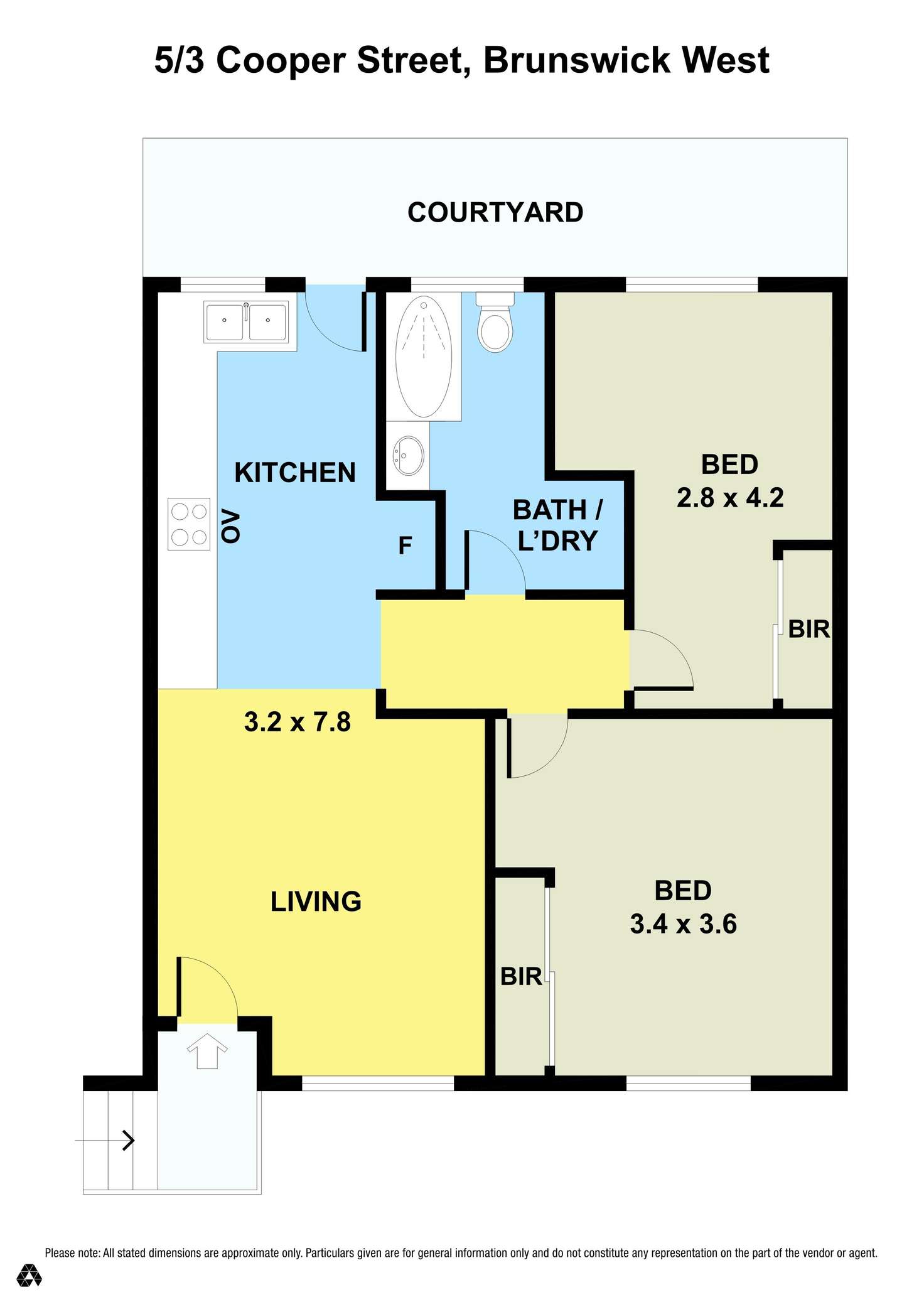 Floorplan of Homely unit listing, 5/3 Cooper Street, Brunswick West VIC 3055