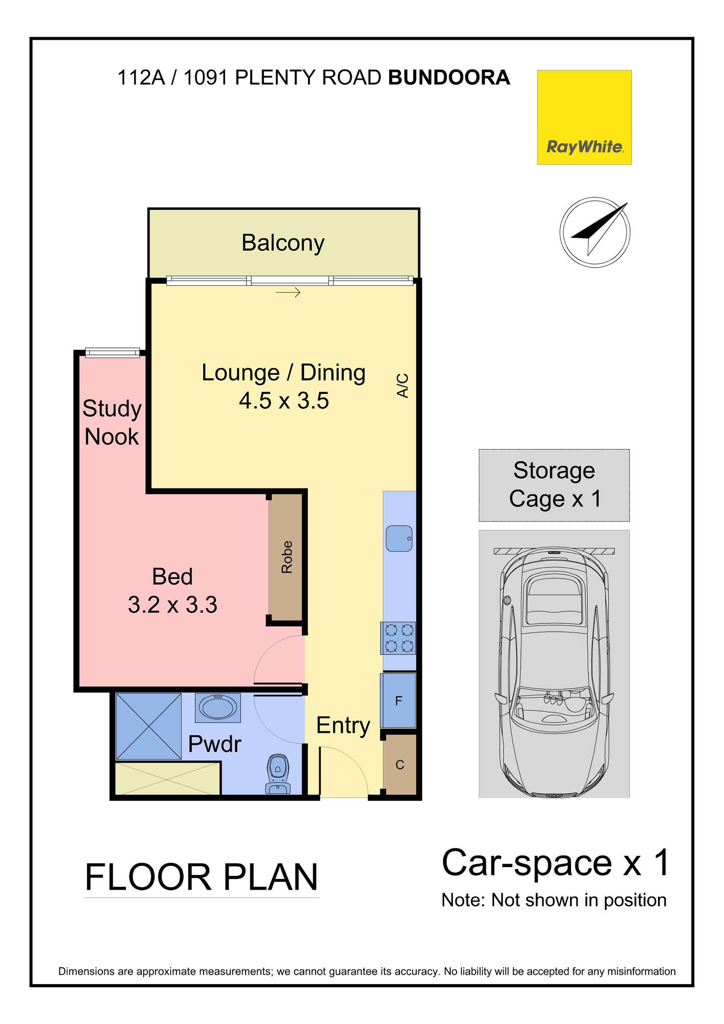 Floorplan of Homely apartment listing, 112A/1091 Plenty Road, Bundoora VIC 3083