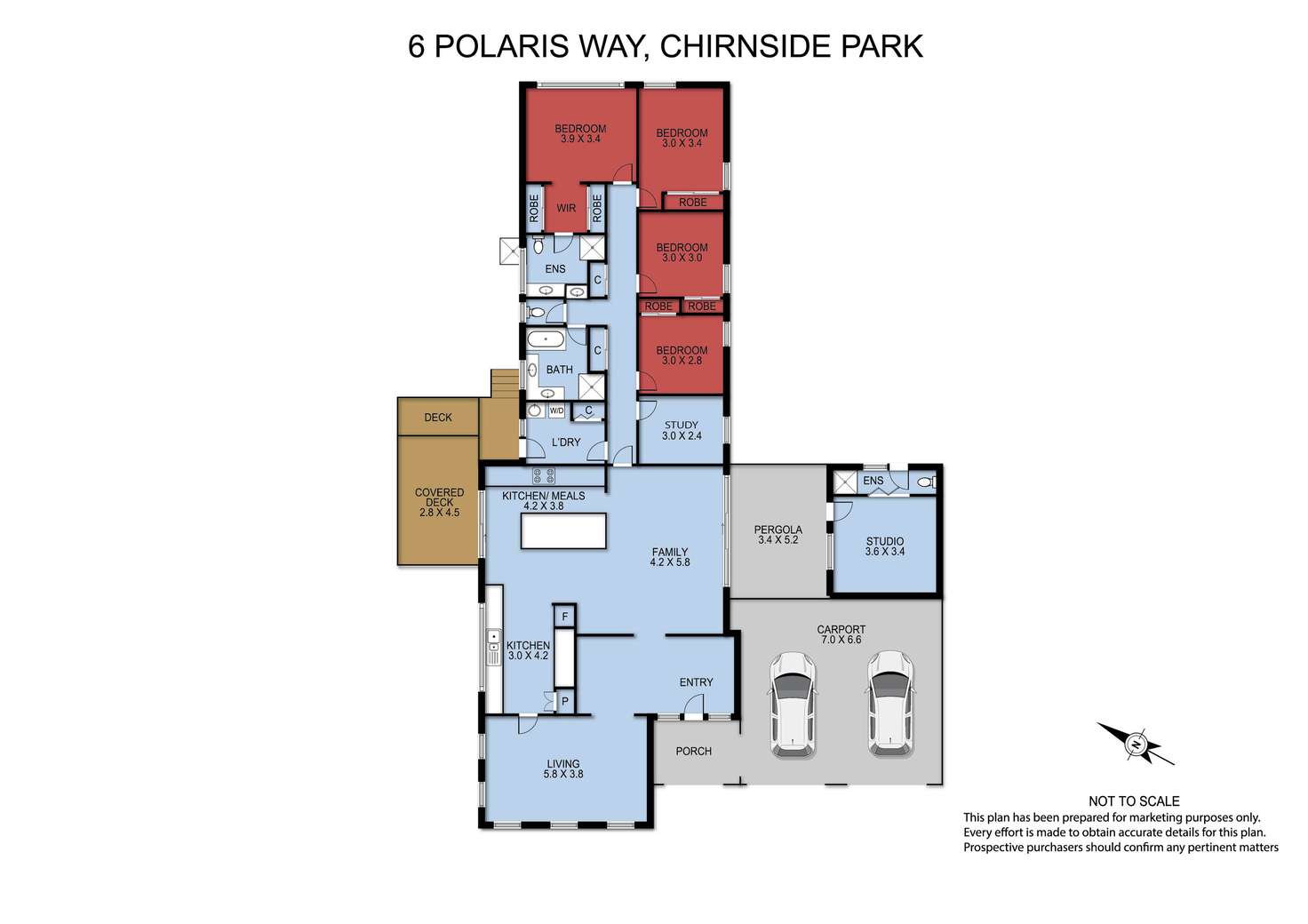 Floorplan of Homely house listing, 6 Polaris Way, Chirnside Park VIC 3116