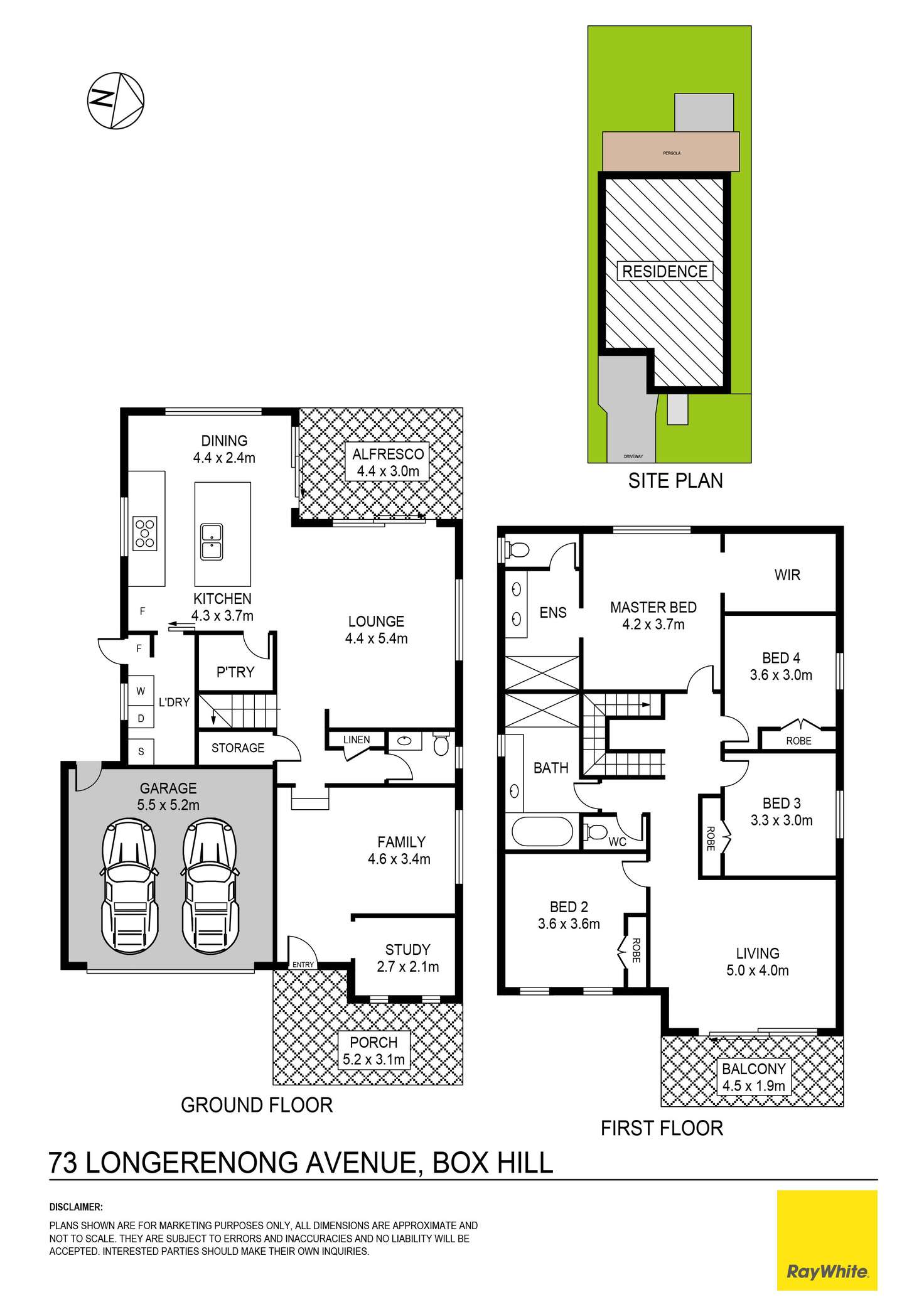 Floorplan of Homely house listing, 73 Longerenong Avenue, Box Hill NSW 2765