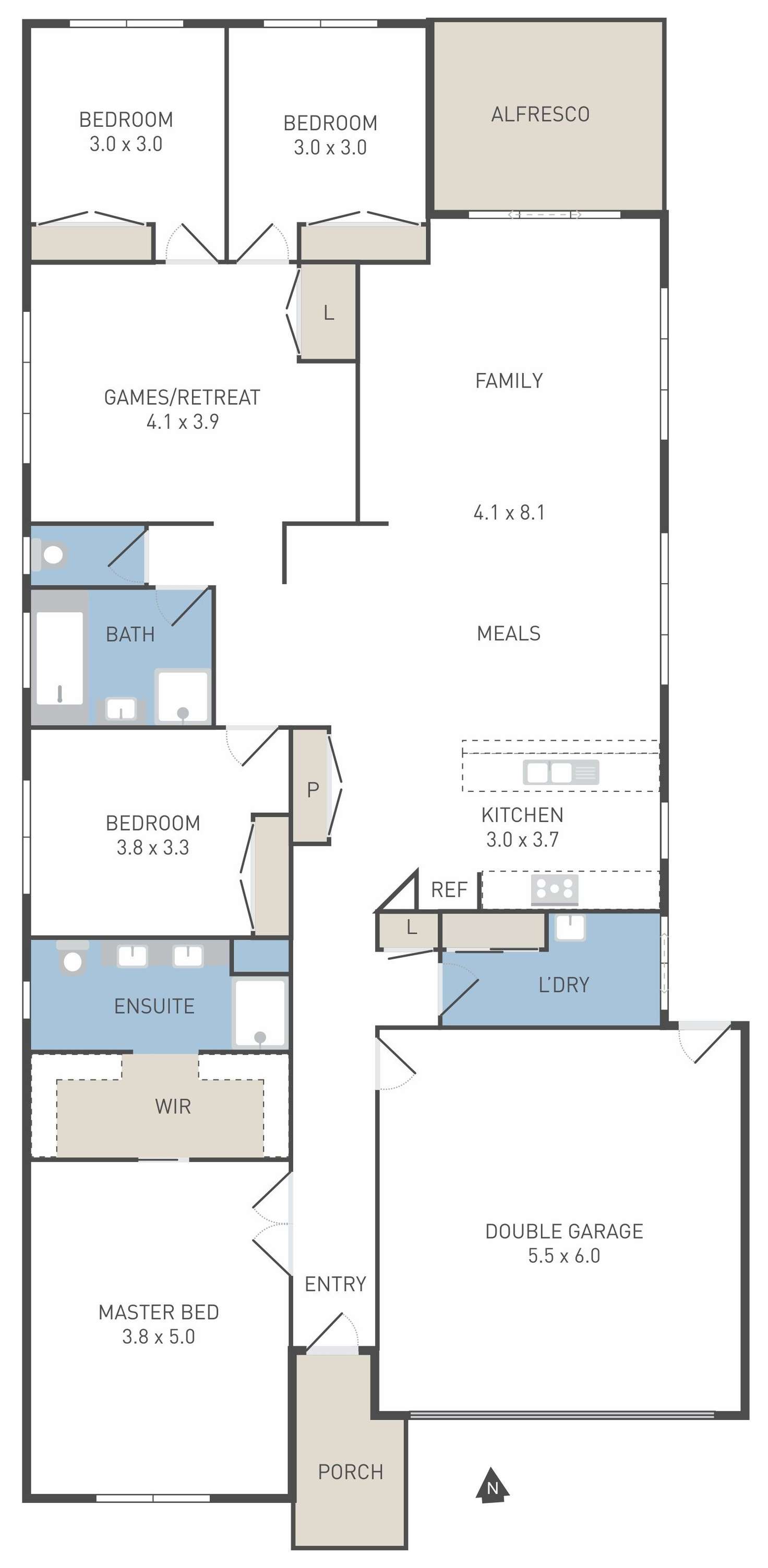 Floorplan of Homely house listing, 12 Elgata Way, Werribee VIC 3030