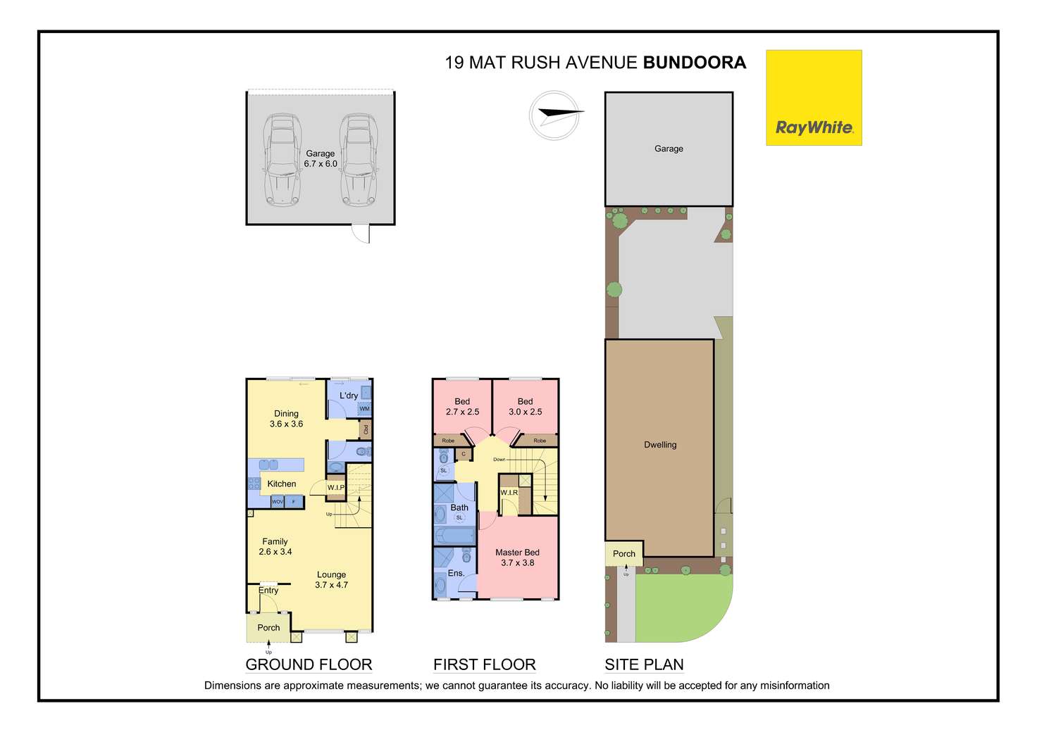 Floorplan of Homely townhouse listing, 19 Mat Rush Avenue, Bundoora VIC 3083
