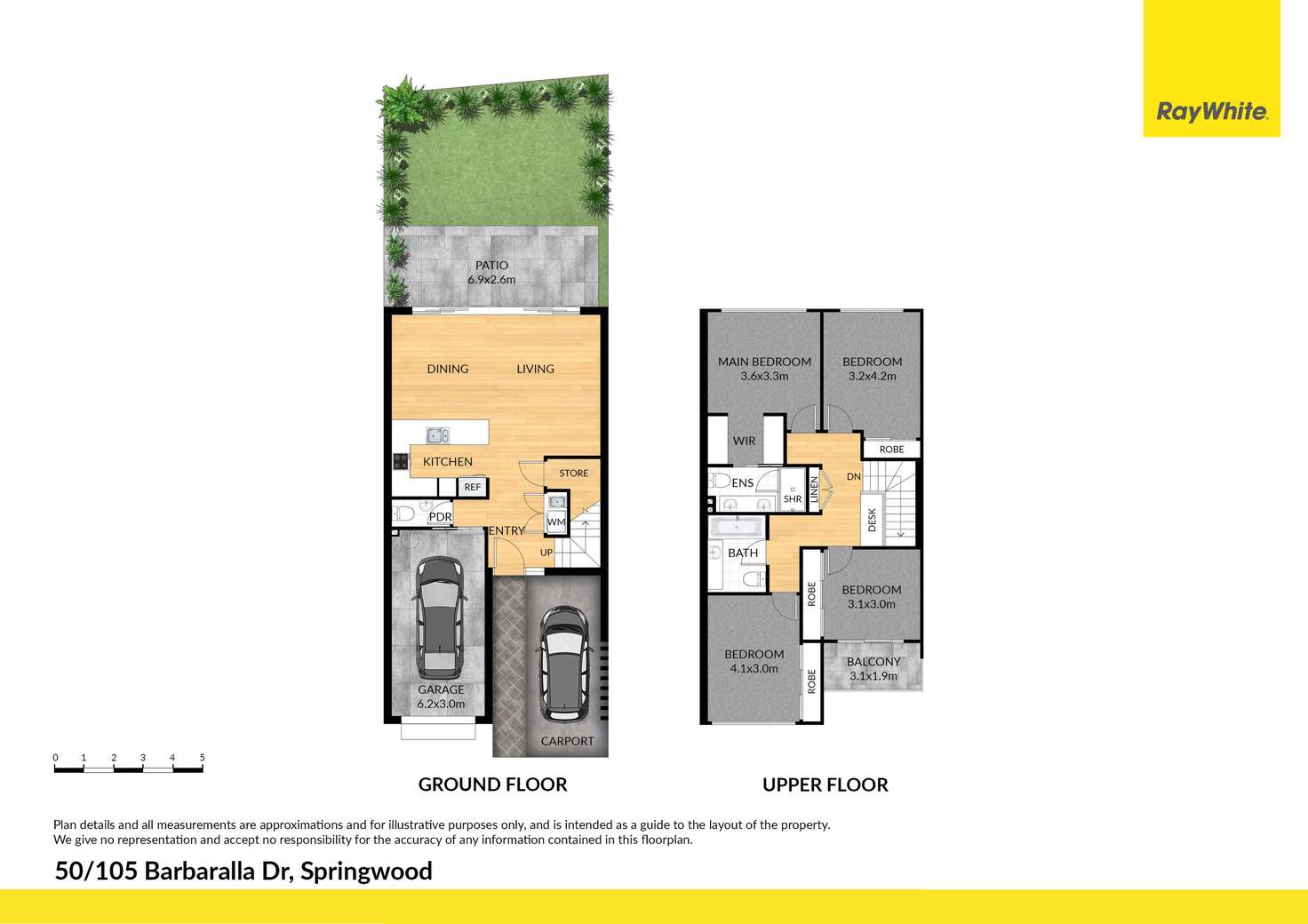 Floorplan of Homely townhouse listing, 50/105-109 Barbaralla Drive, Springwood QLD 4127