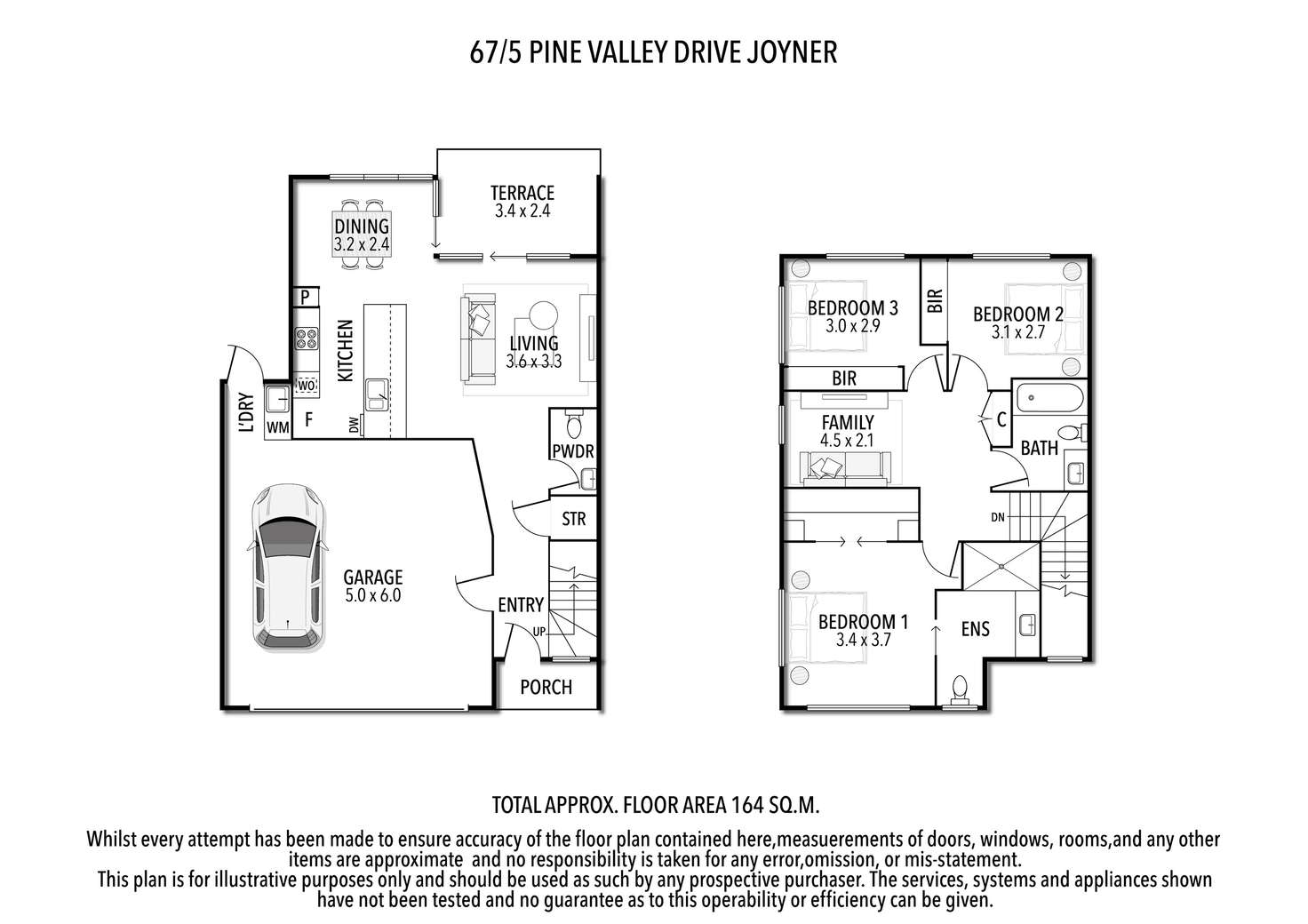 Floorplan of Homely townhouse listing, 67/5 Pine Valley Drive, Joyner QLD 4500