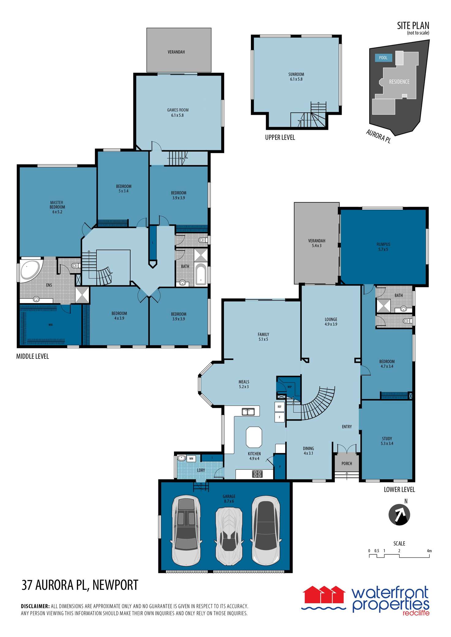 Floorplan of Homely house listing, 37 Aurora Place, Newport QLD 4020