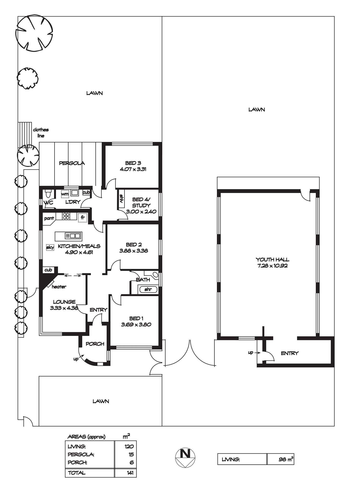 Floorplan of Homely house listing, 1 & 1A Stevenson Street, Nailsworth SA 5083