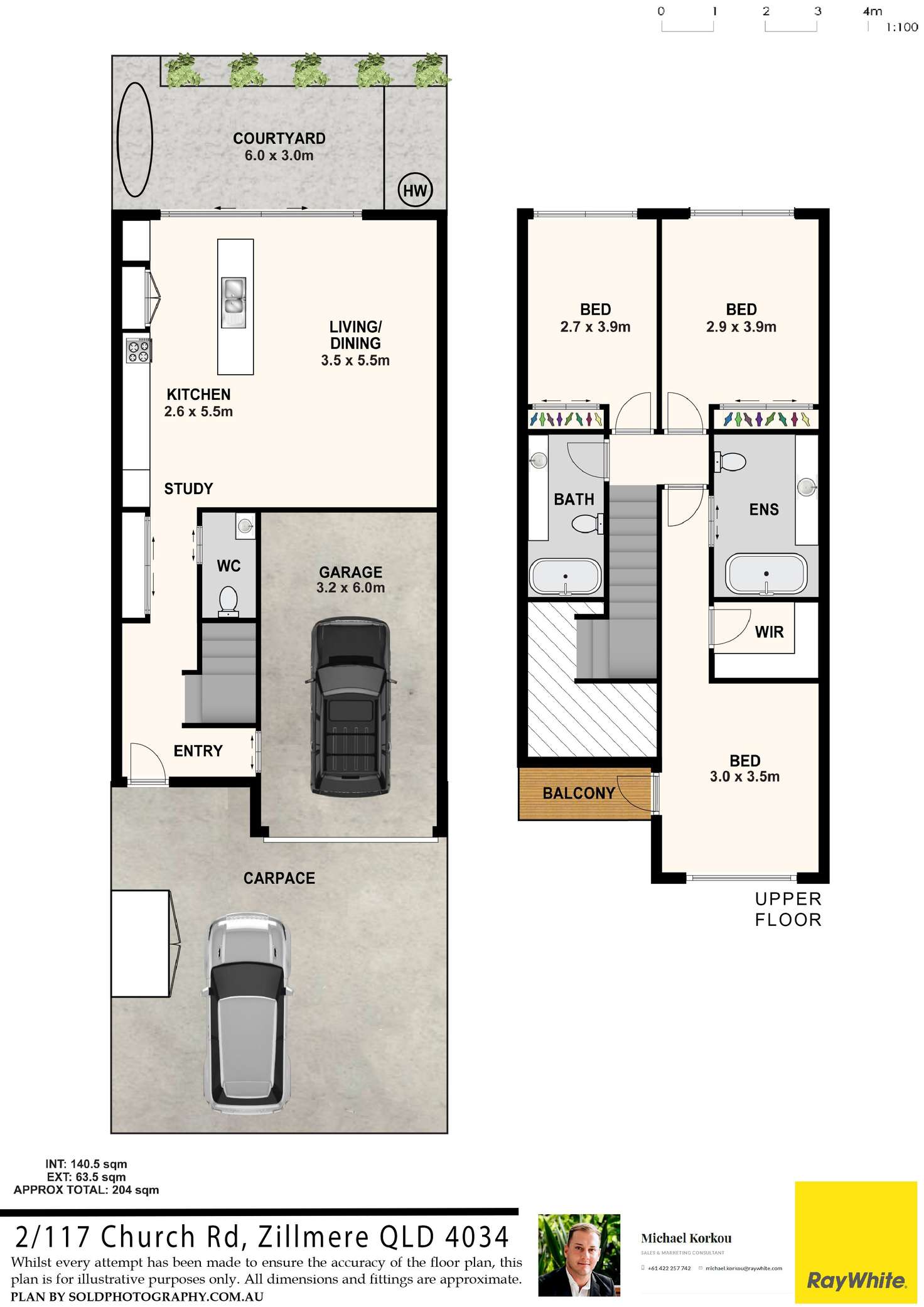 Floorplan of Homely townhouse listing, 2/117-119 Church Road, Zillmere QLD 4034