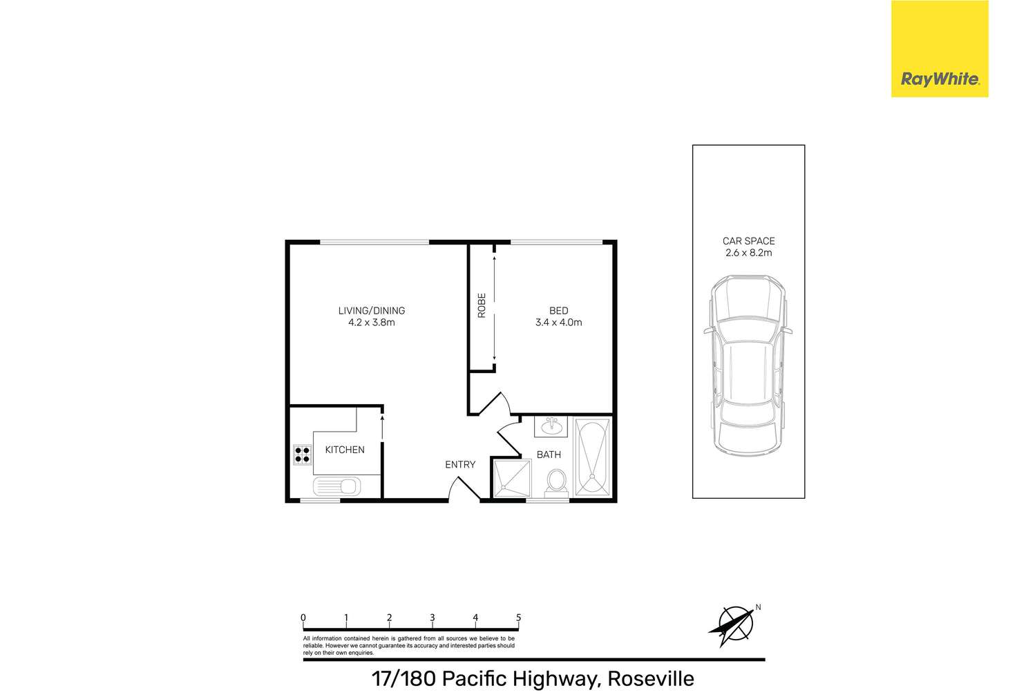 Floorplan of Homely unit listing, 17/180 Pacific Highway, Roseville NSW 2069