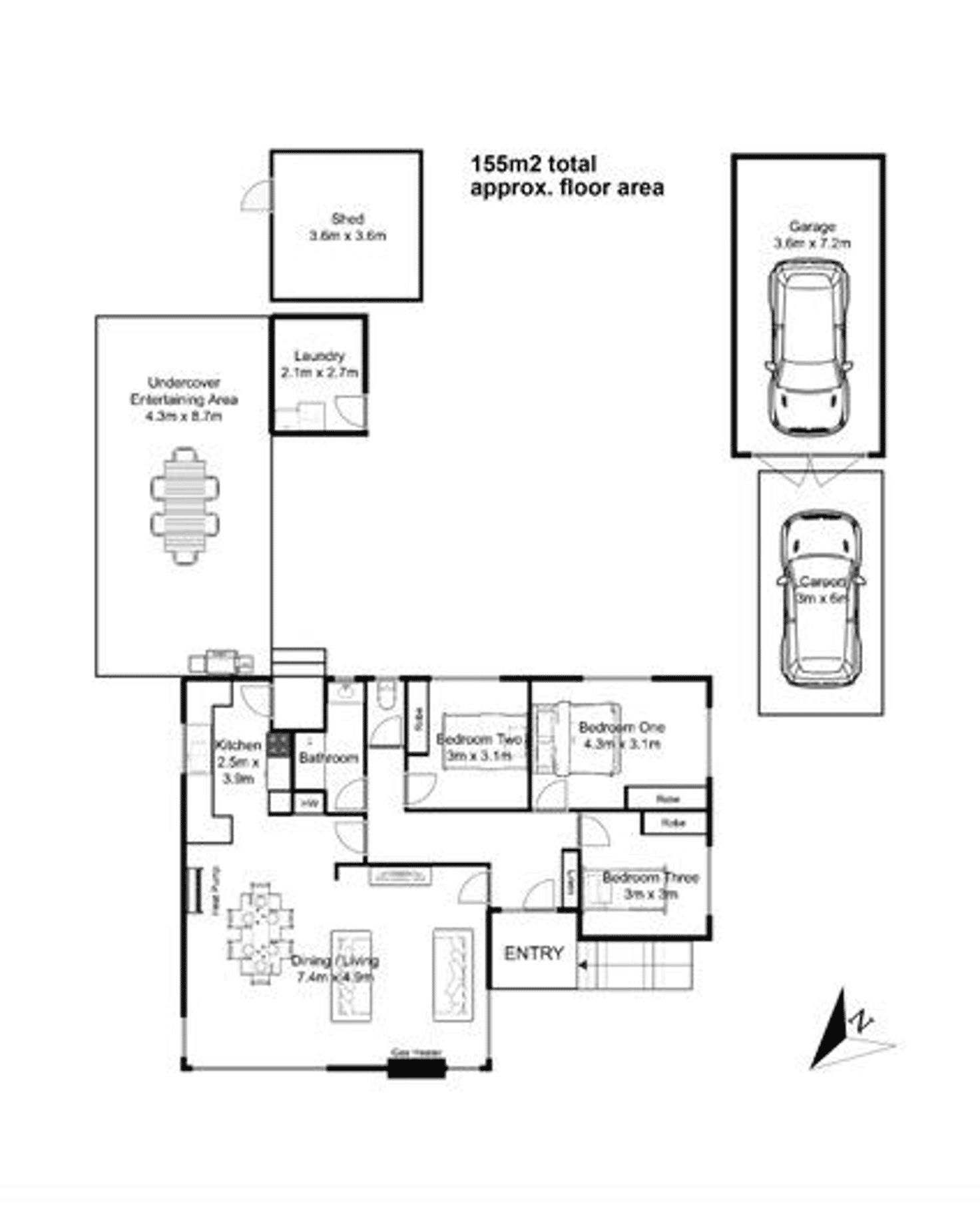 Floorplan of Homely house listing, 40 Kennedy Street, Mayfield TAS 7248