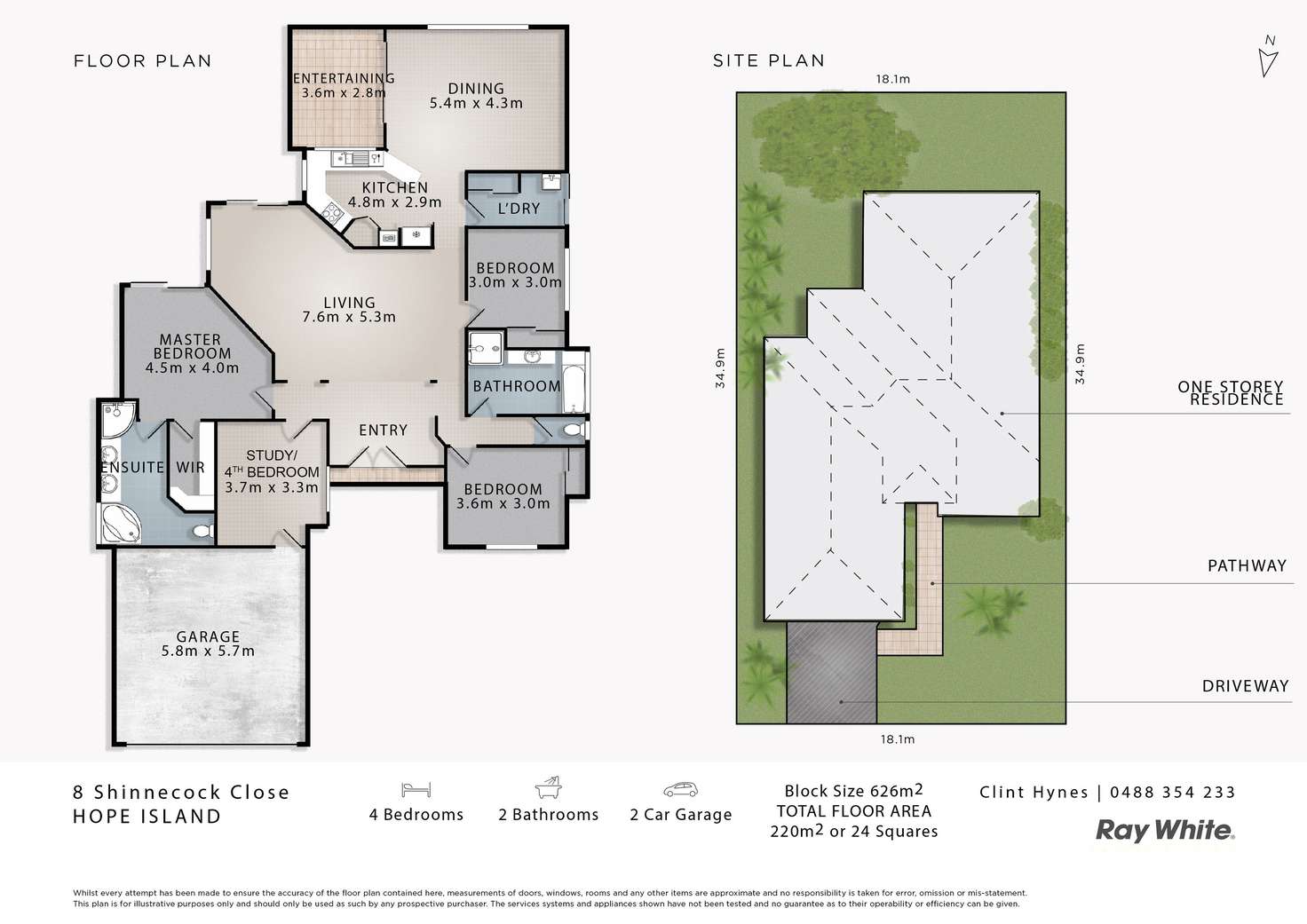 Floorplan of Homely house listing, 8 Shinnecock Close, Hope Island QLD 4212