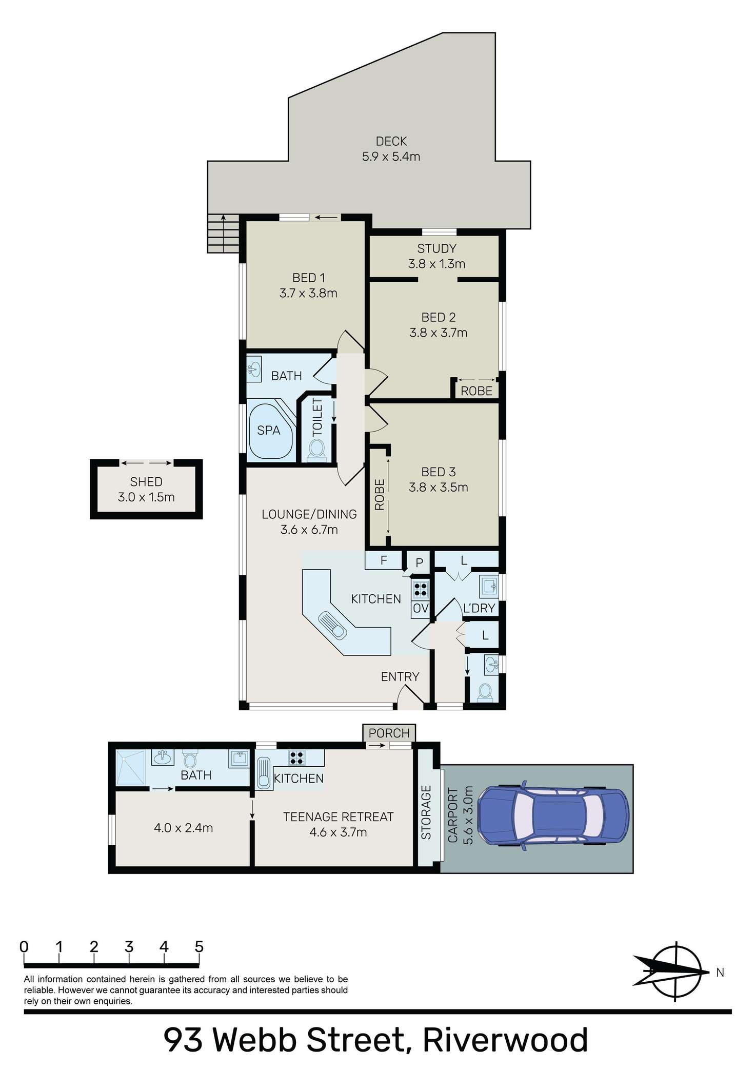 Floorplan of Homely house listing, 93 Webb Street, Riverwood NSW 2210