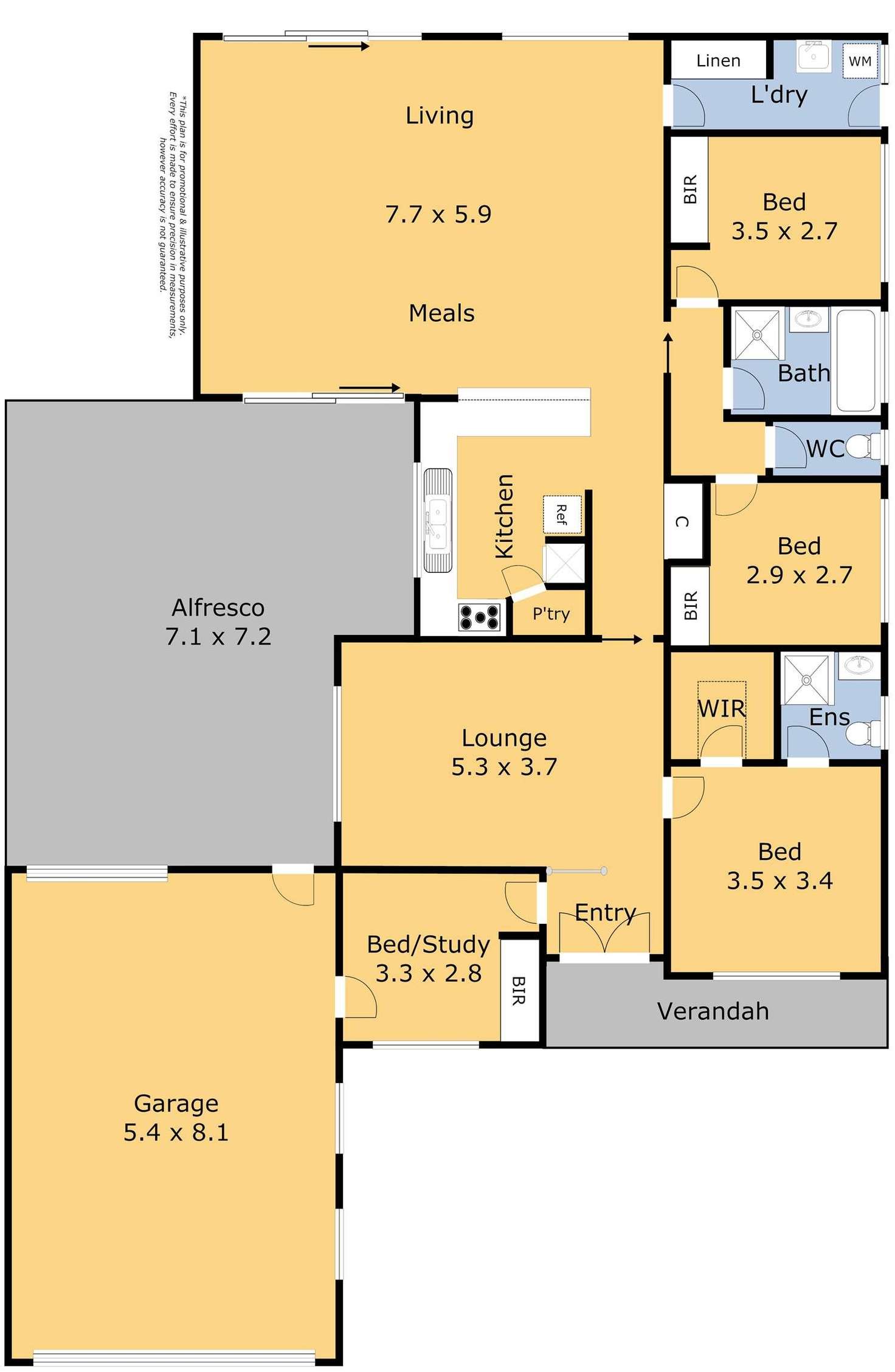 Floorplan of Homely house listing, 13 Rigel Road, Lara VIC 3212