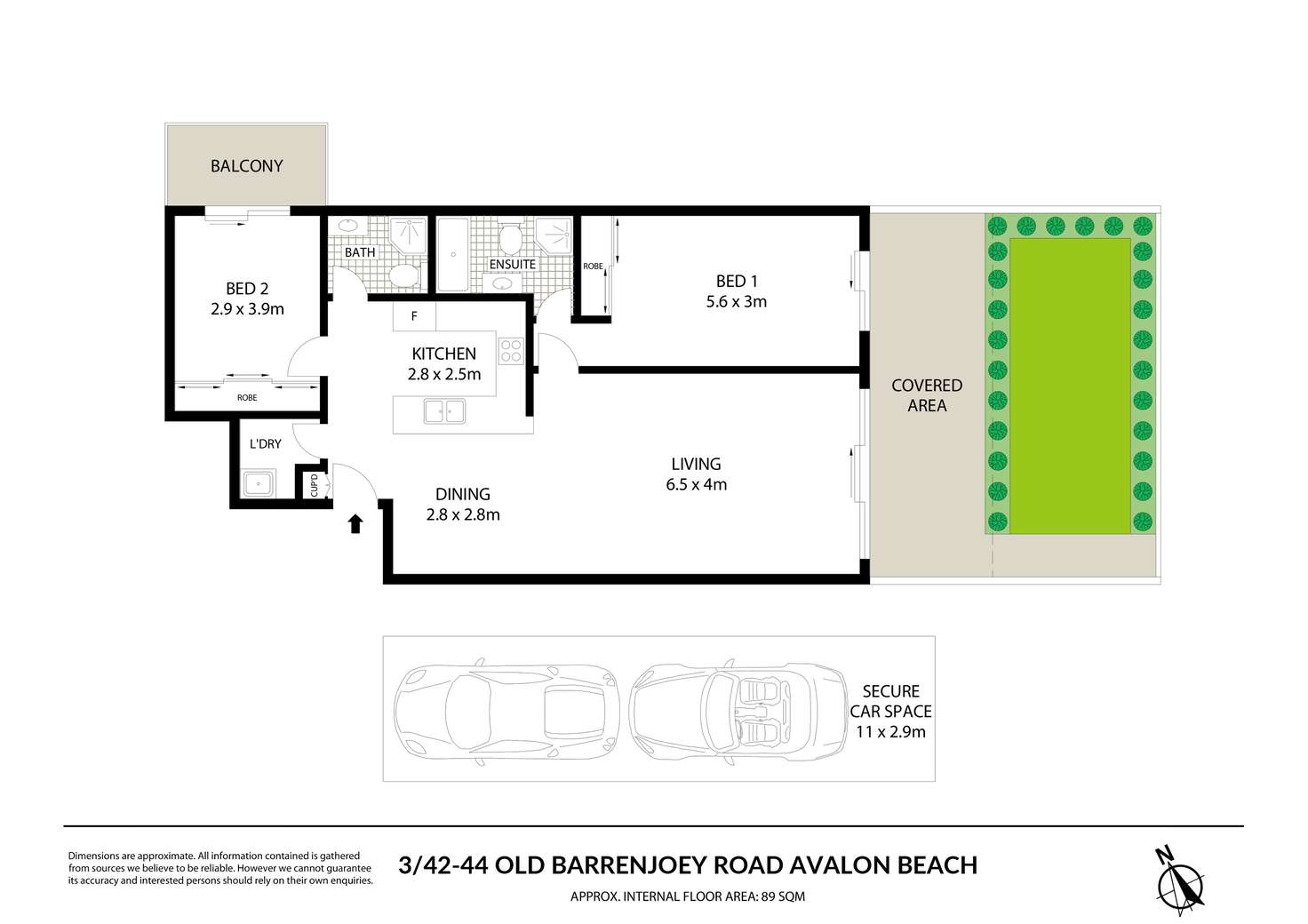 Floorplan of Homely apartment listing, 3/42-44 Old Barrenjoey Road, Avalon Beach NSW 2107