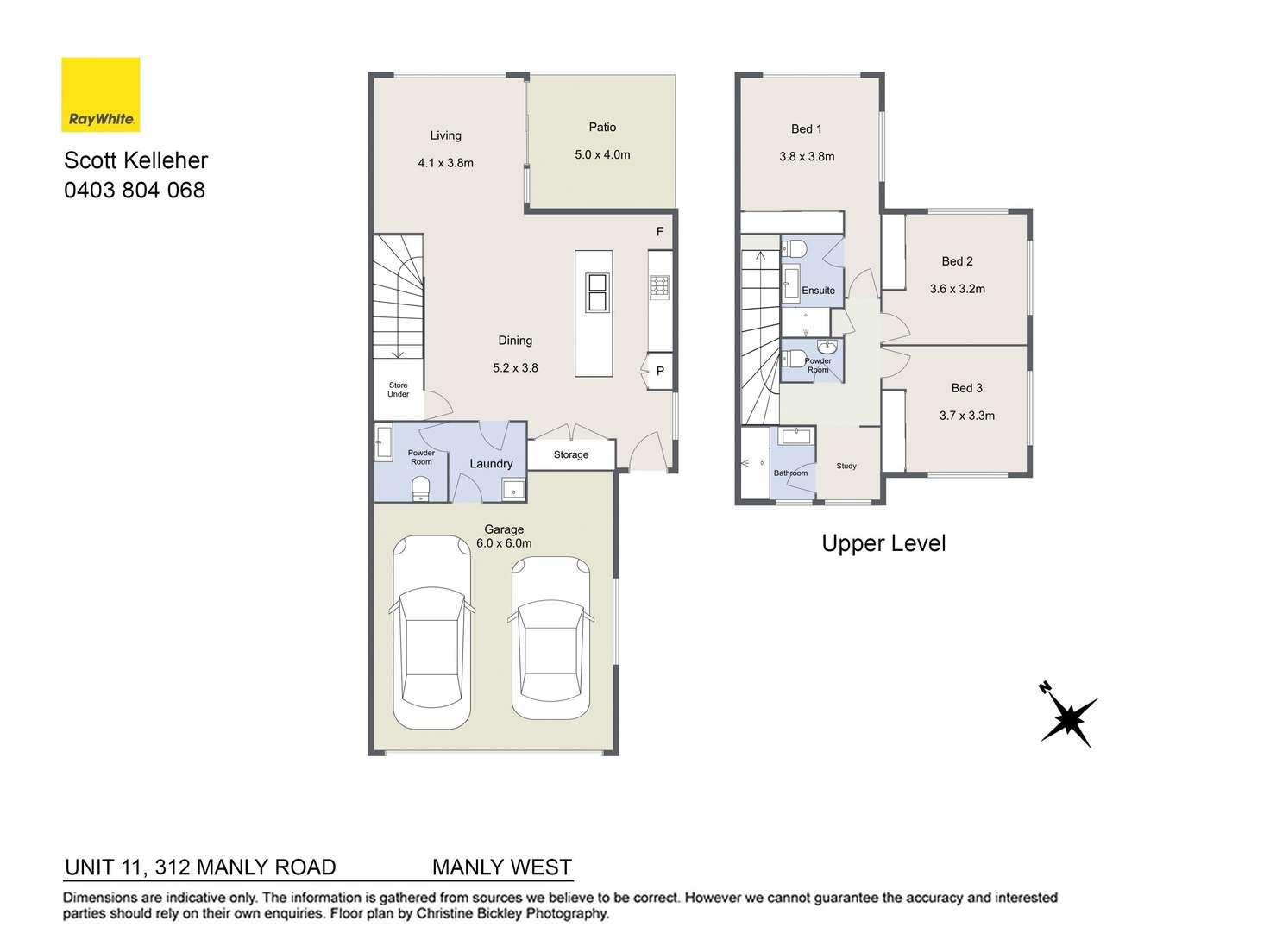 Floorplan of Homely townhouse listing, 11/312 Manly Road, Manly West QLD 4179