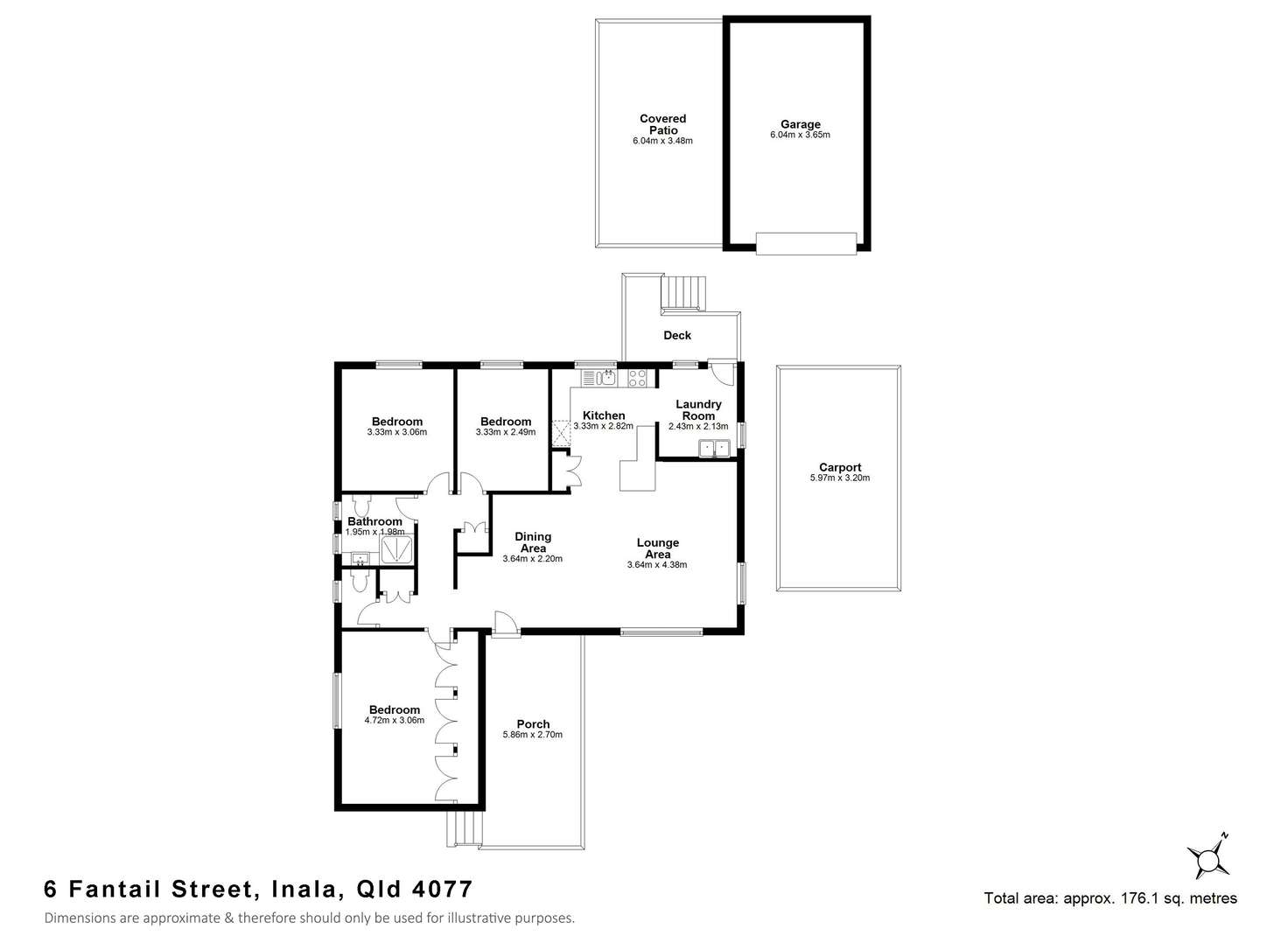 Floorplan of Homely house listing, 6 Fantail Street, Inala QLD 4077